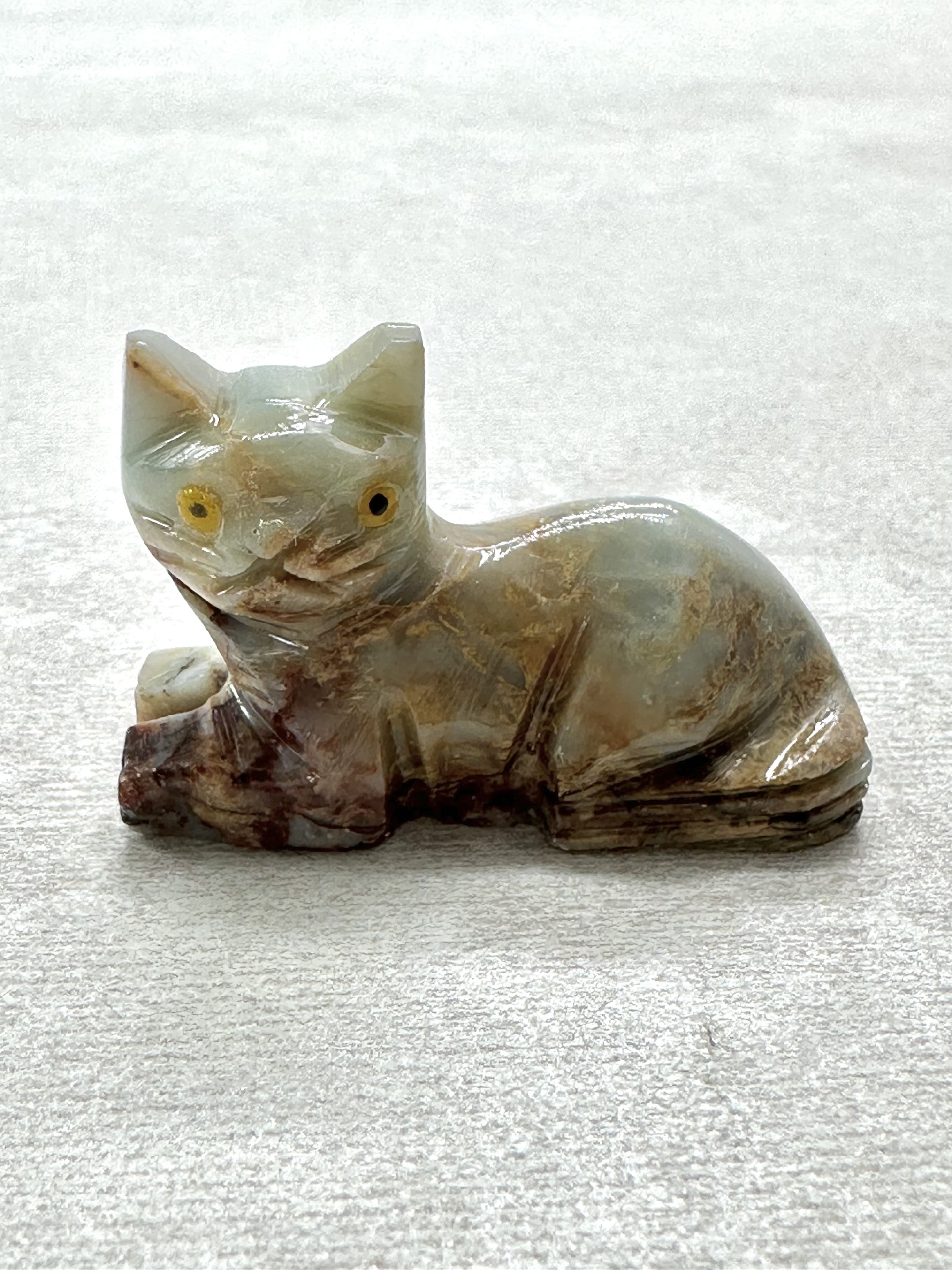 Animal made of soapstone – cat