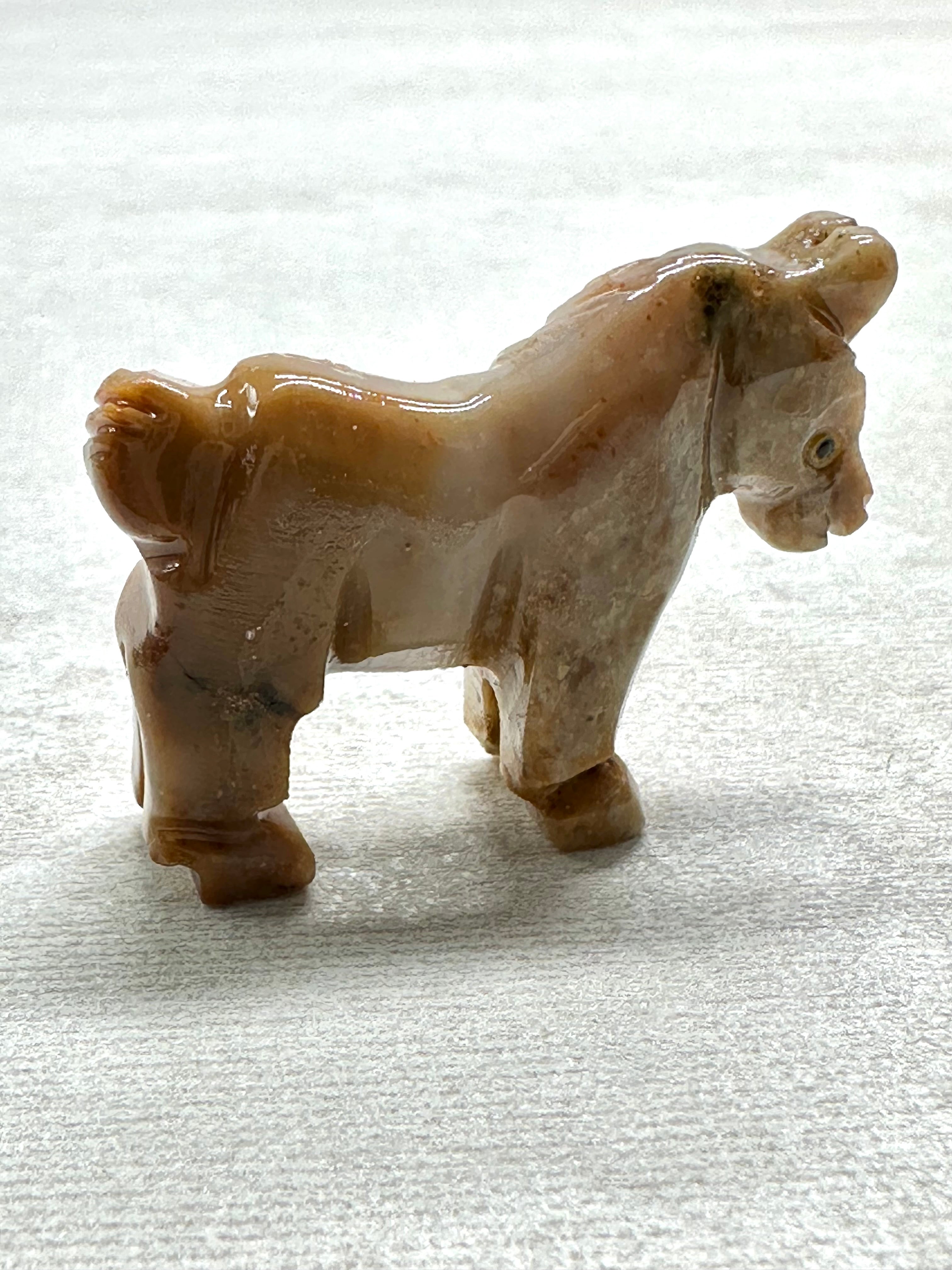 Animal made of soapstone – horse - ZV029