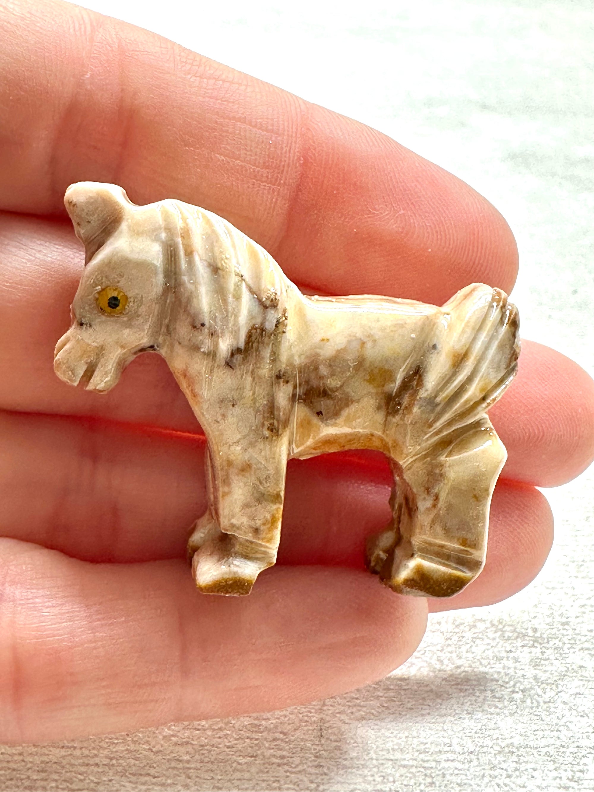 Animal made of soapstone – horse