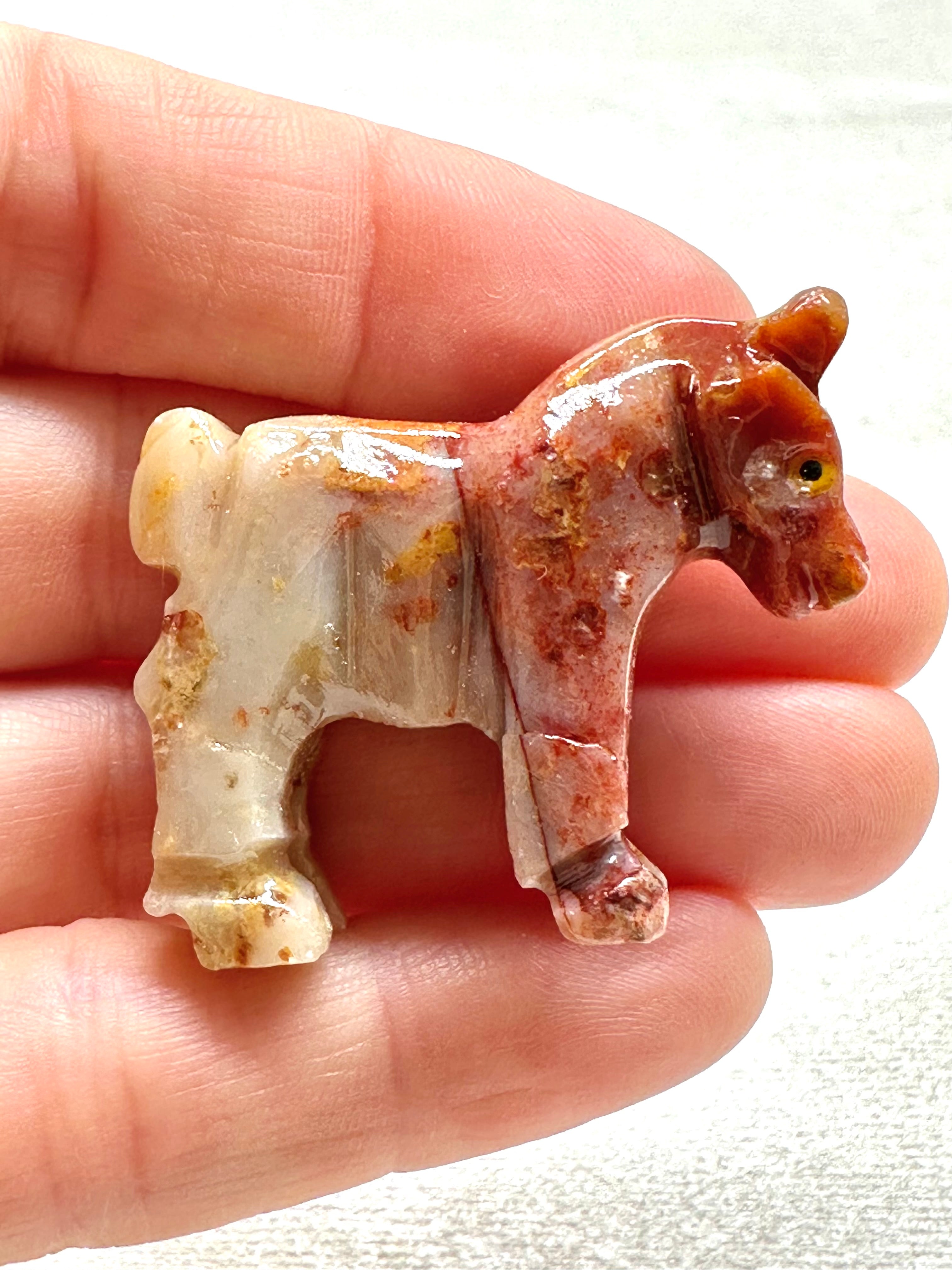 Animal made of soapstone – horse - ZV031