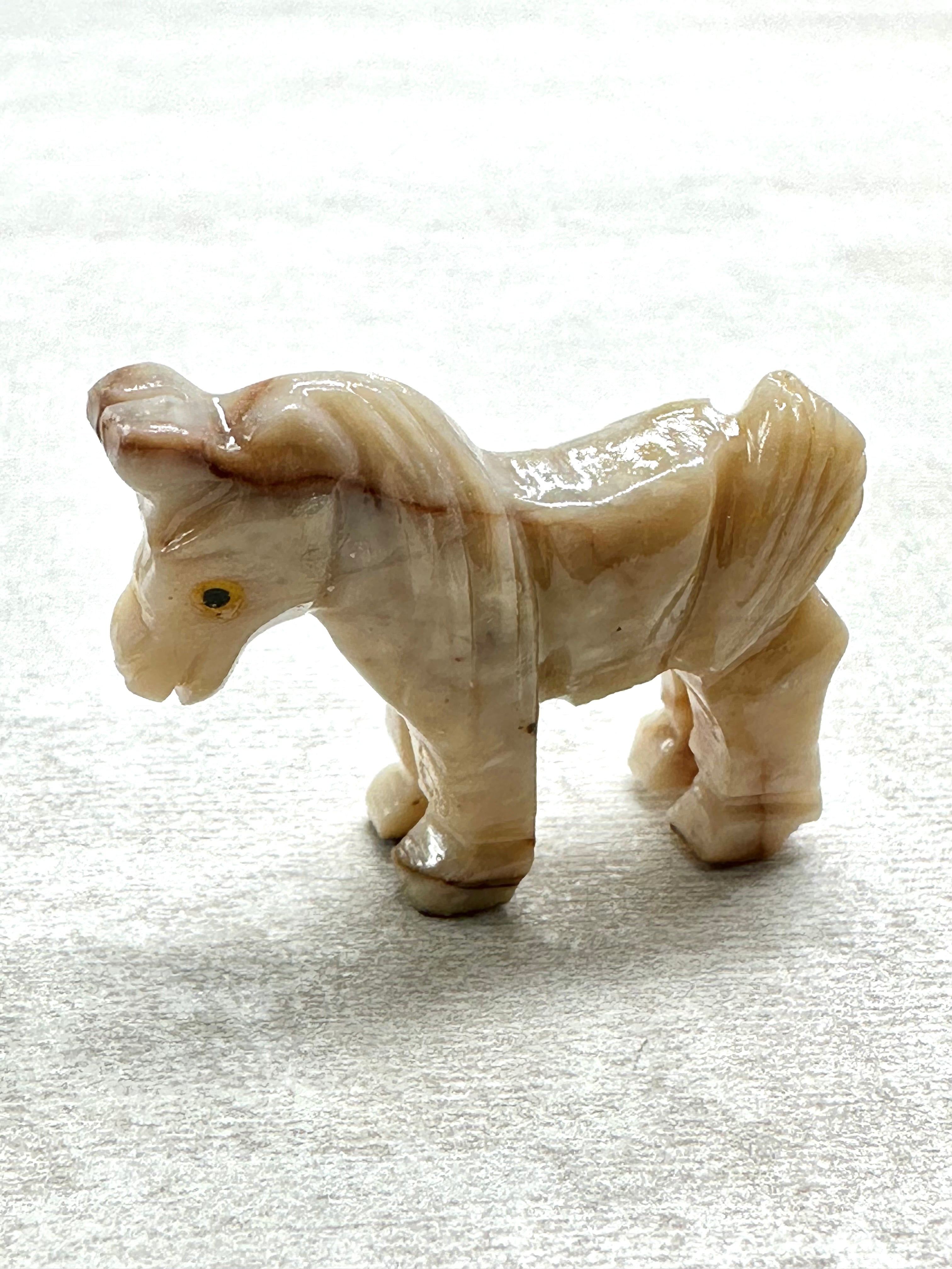 Animal made of soapstone – horse