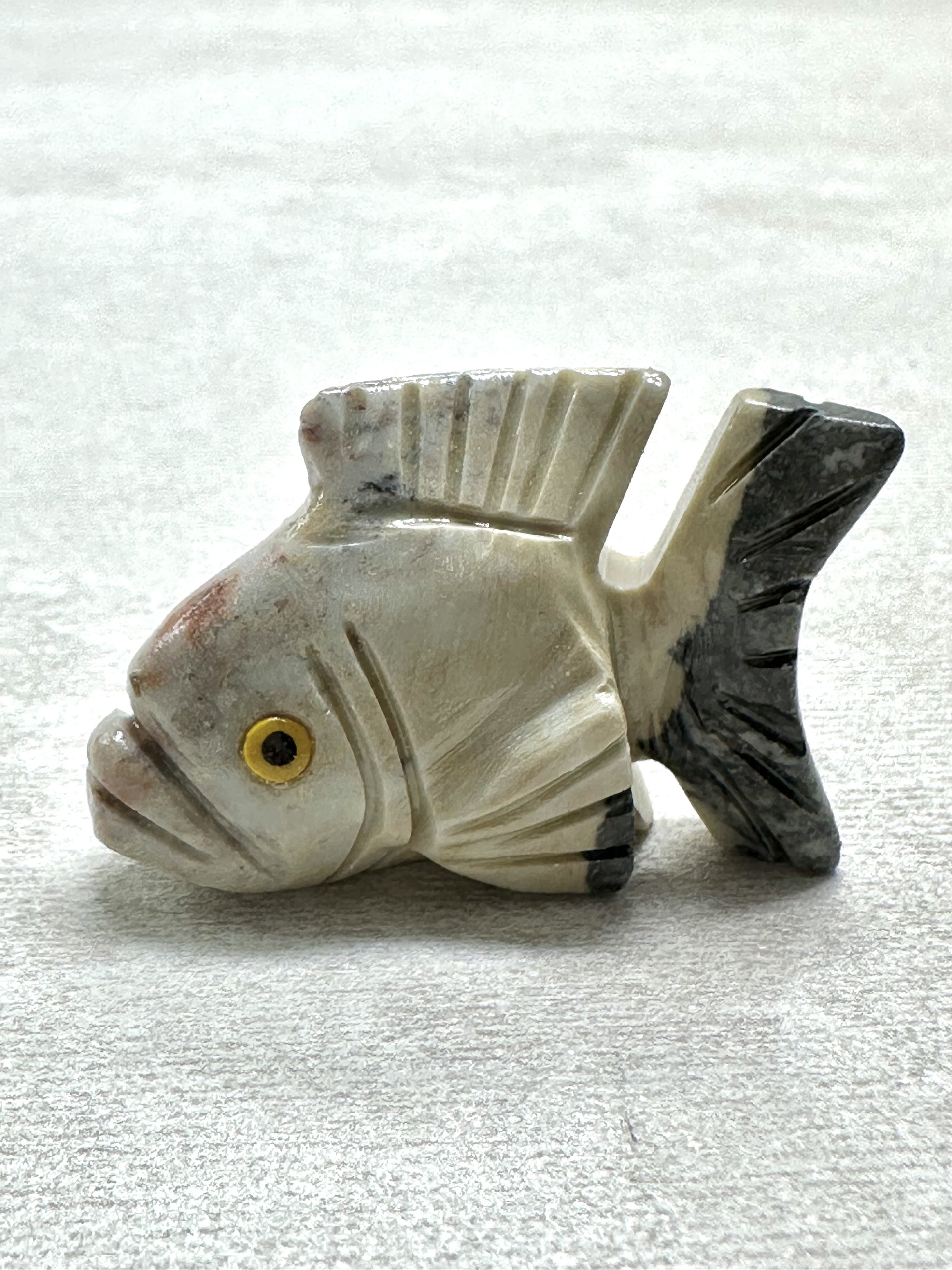 Animal made of soapstone – fish - ZV035