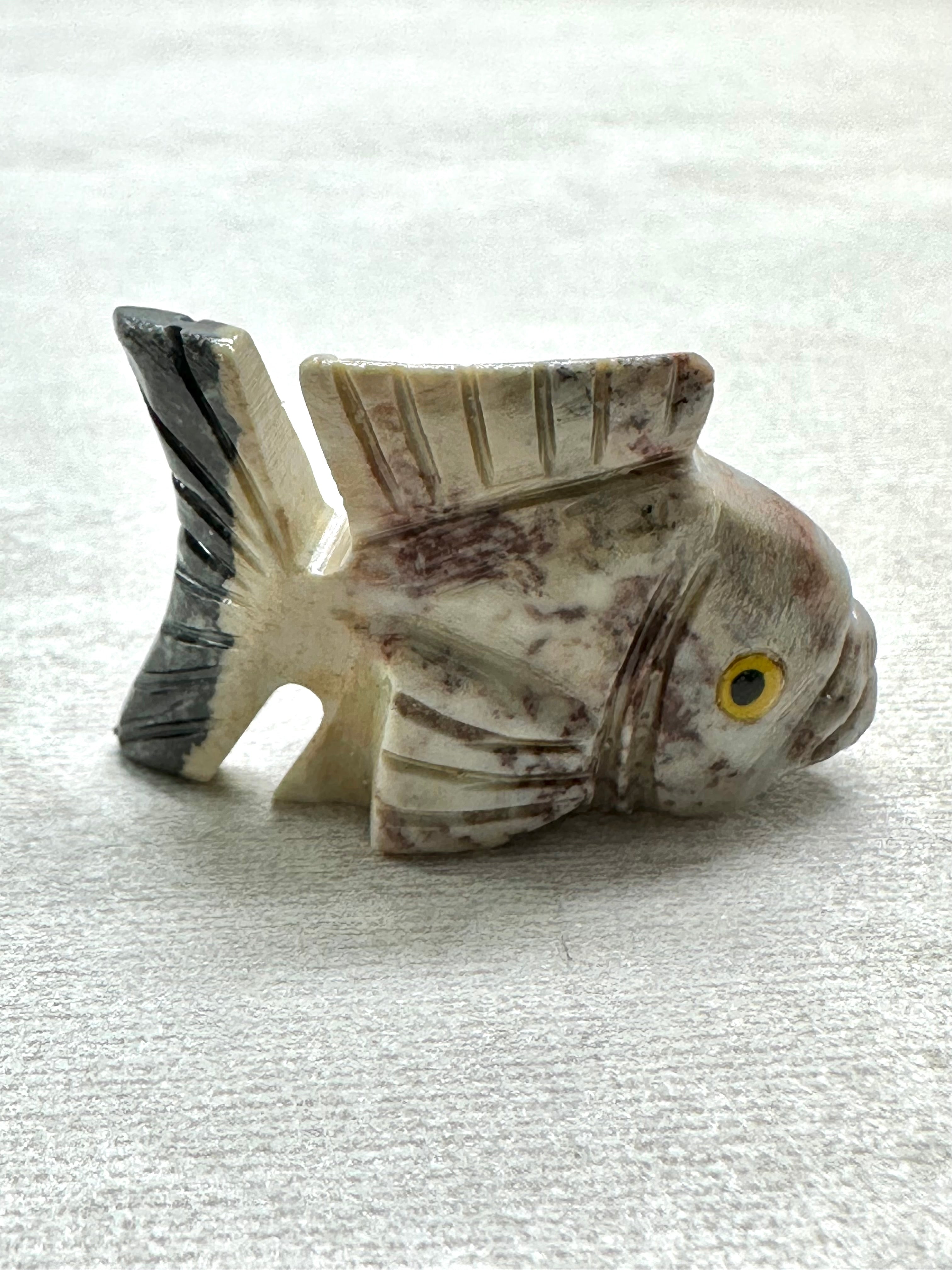 Animal made of soapstone – fish - ZV035