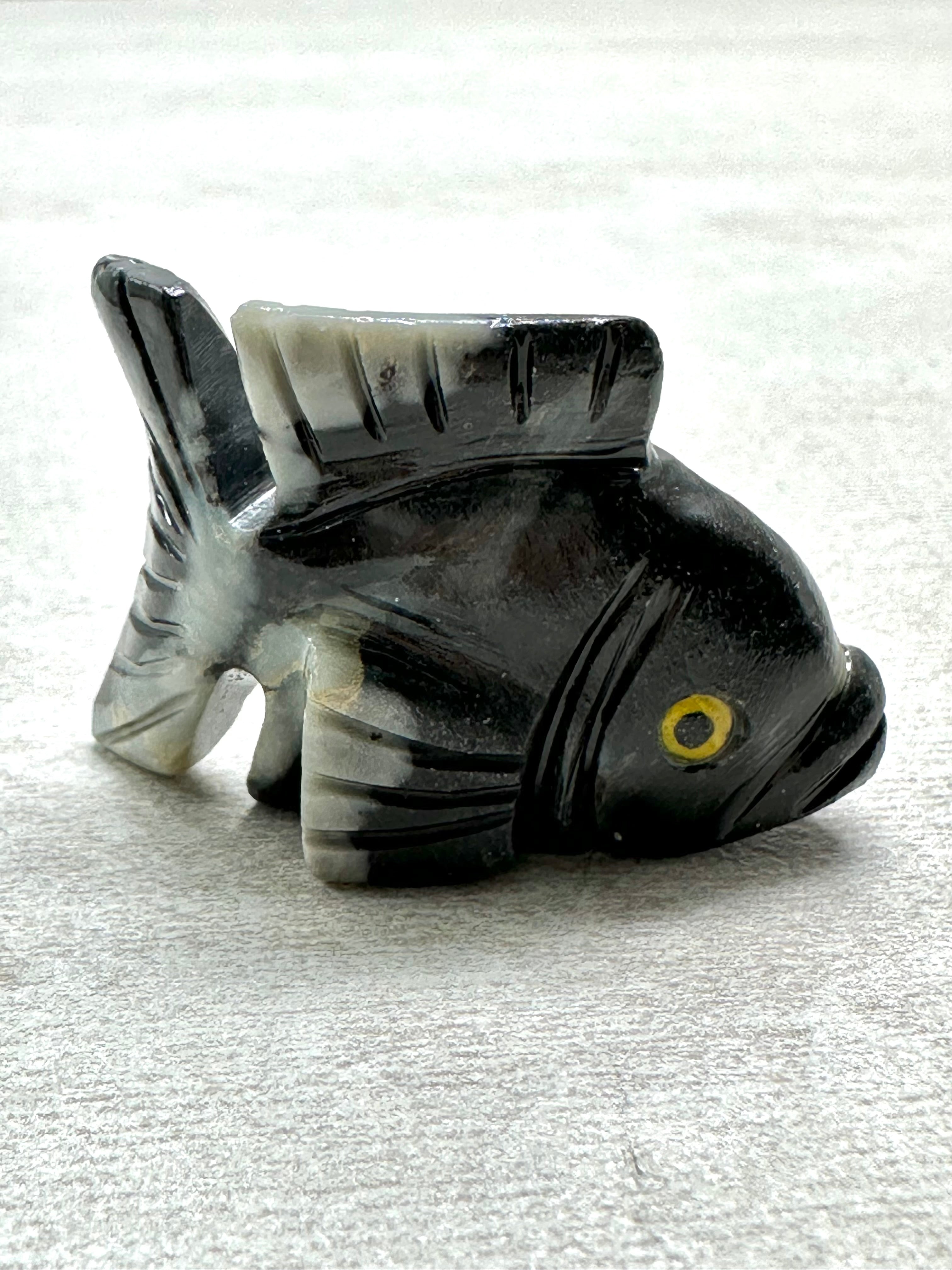 Animal made of soapstone – fish - ZV036