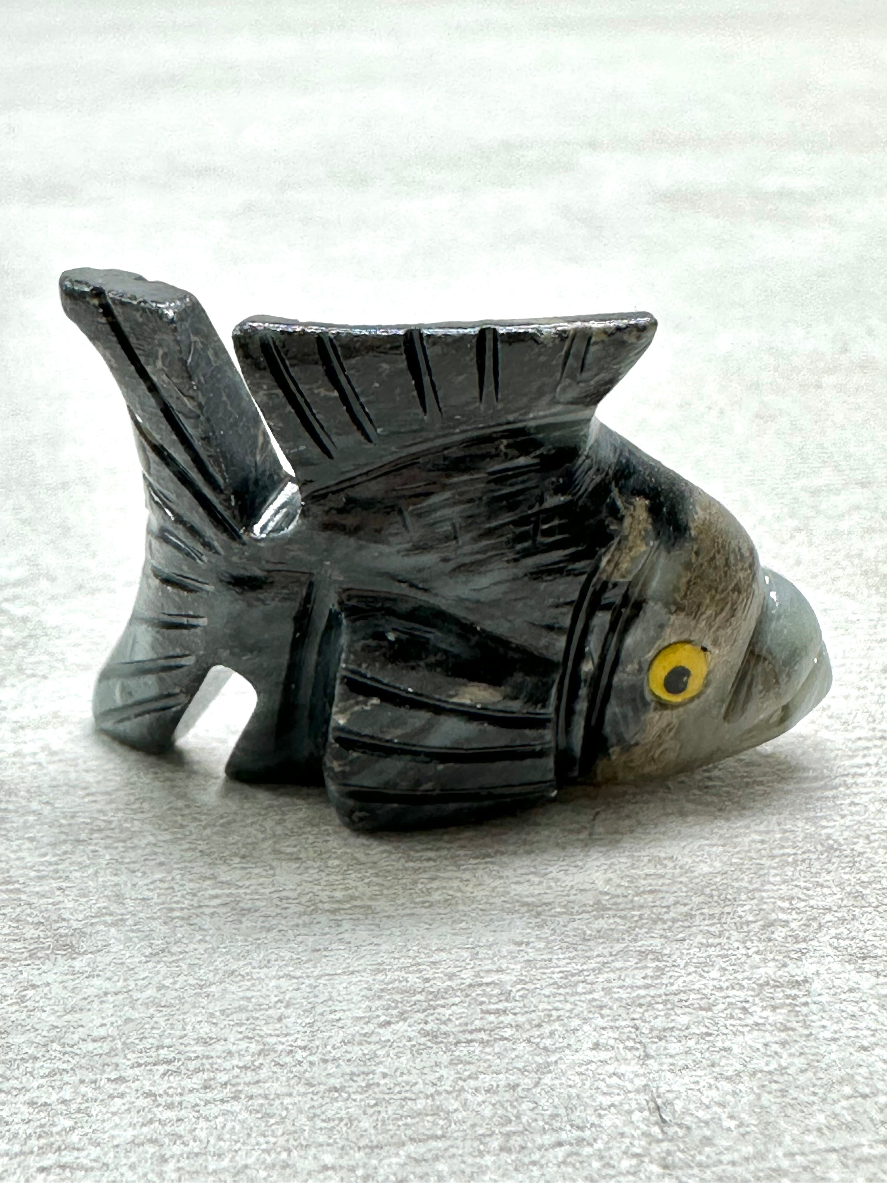 Animal made of soapstone – fish - ZV038