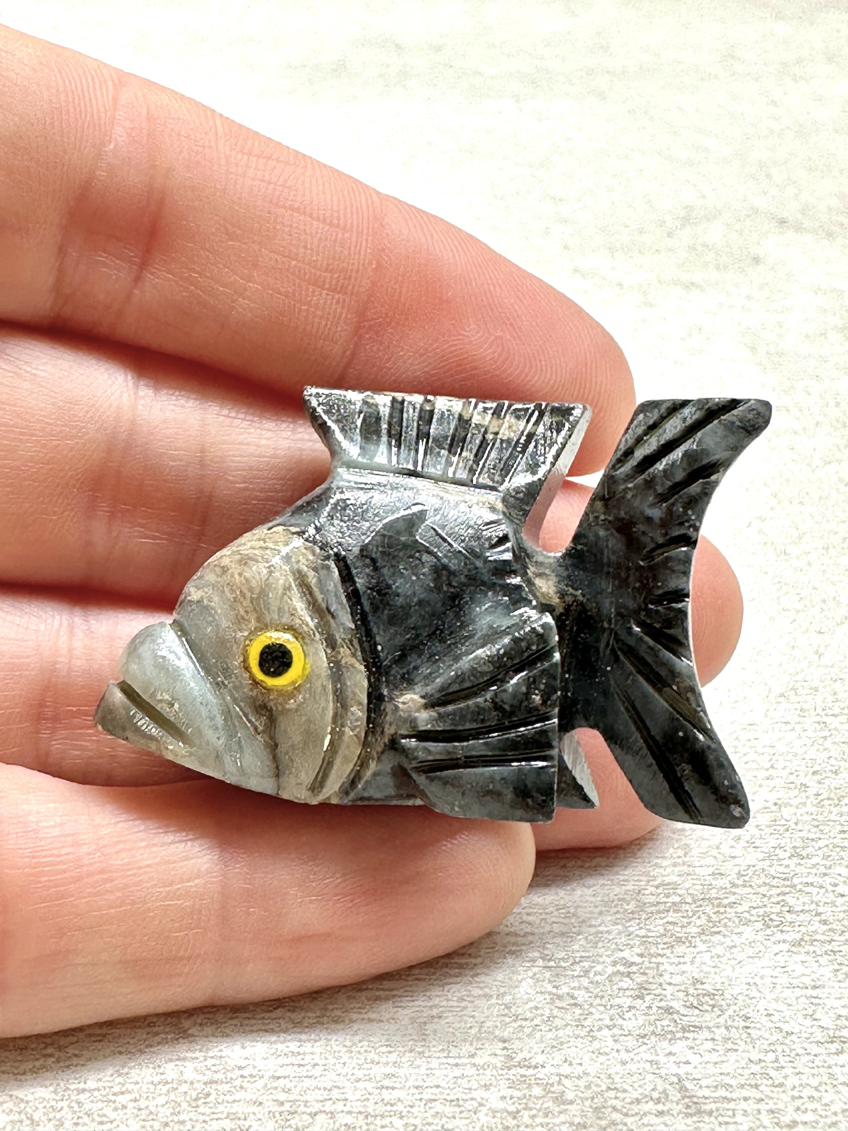 Animal made of soapstone – fish