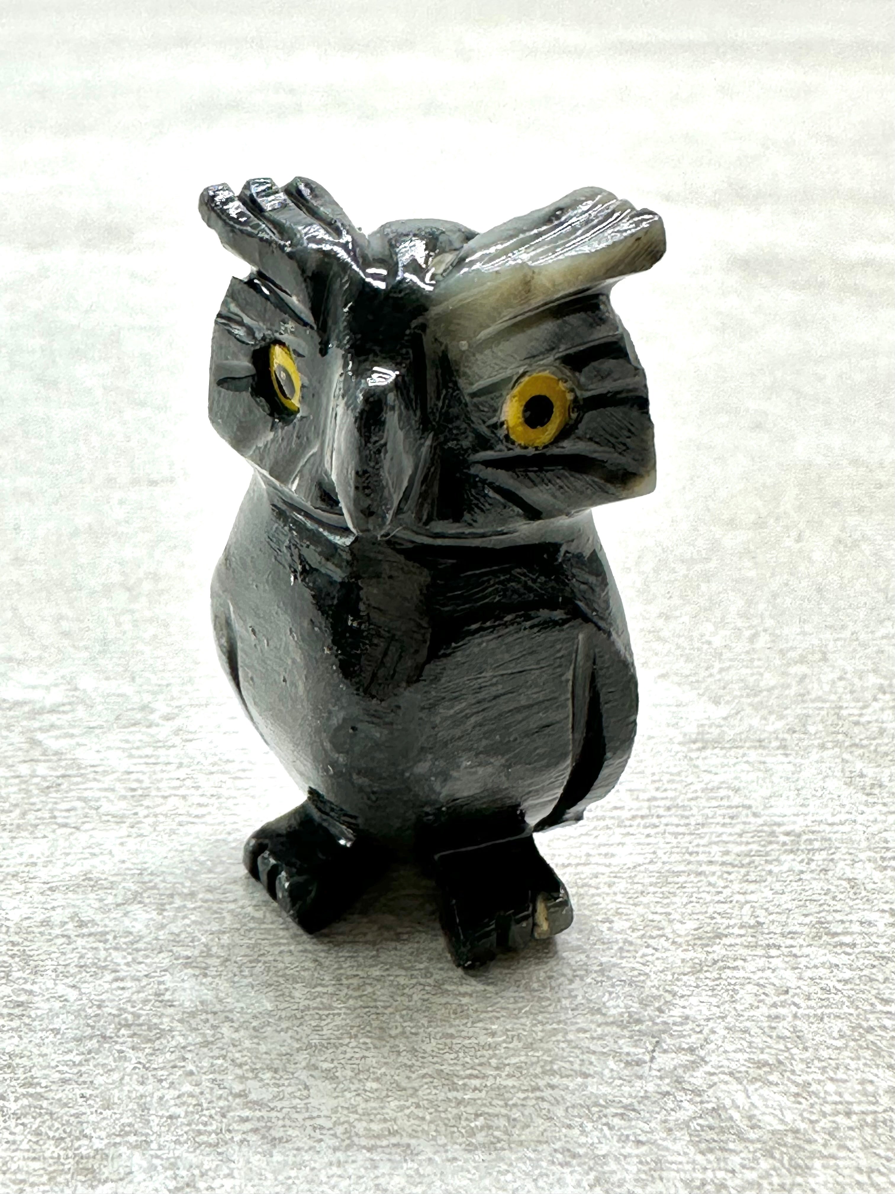 Animal made of soapstone – owl