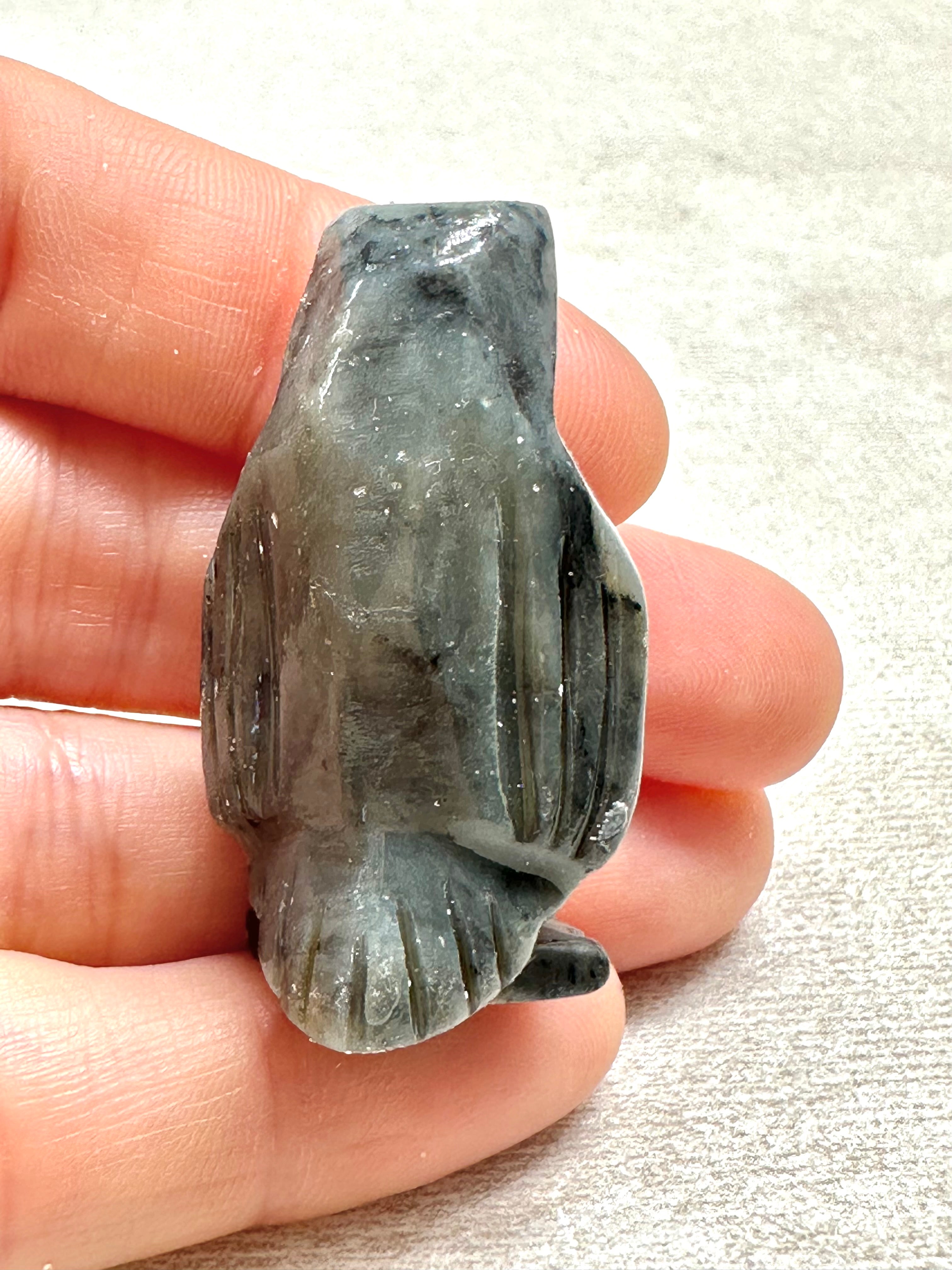 Animal made of soapstone – penguin - ZV049