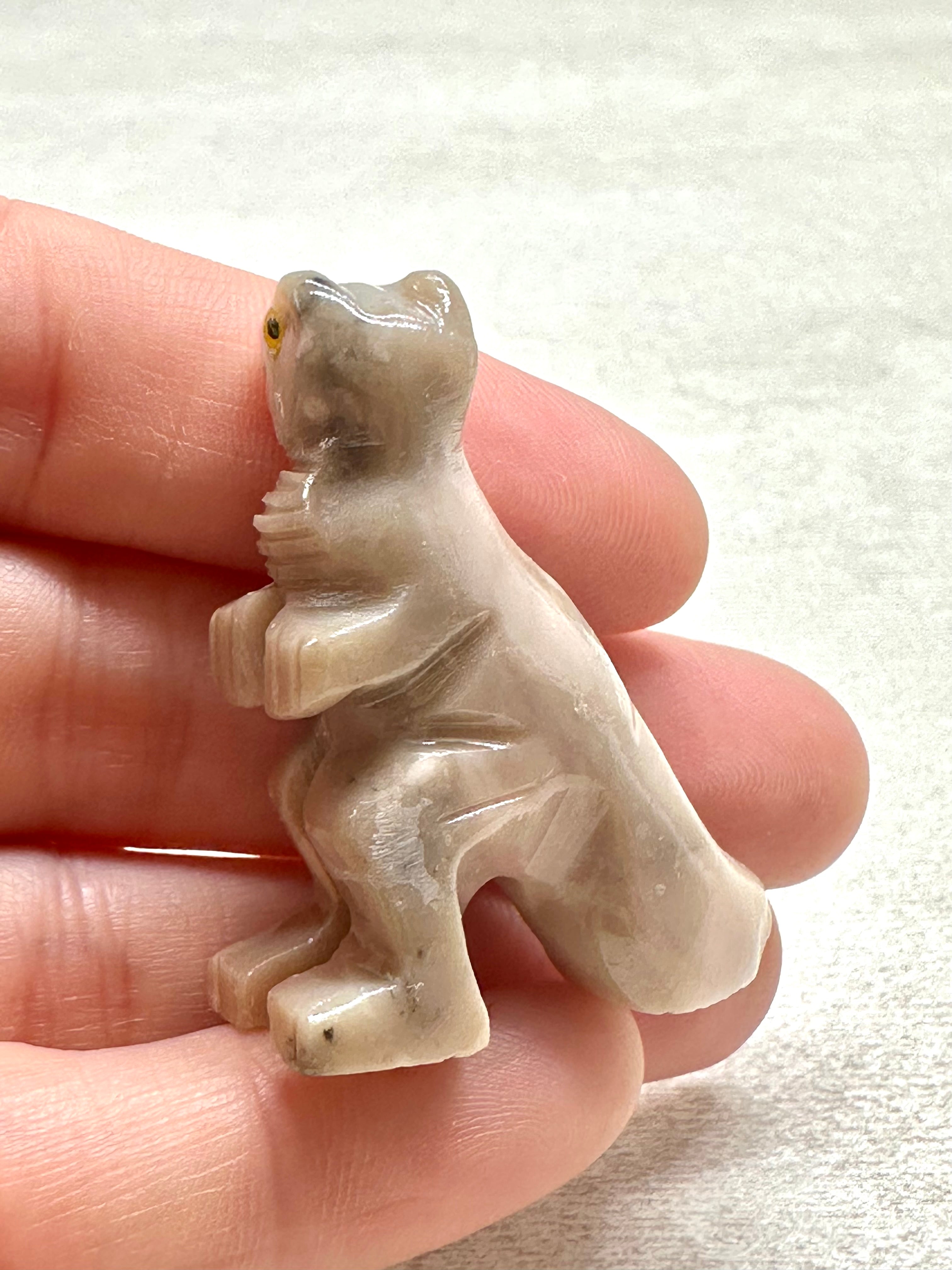 Animal made of soapstone – dinosaur - ZV058