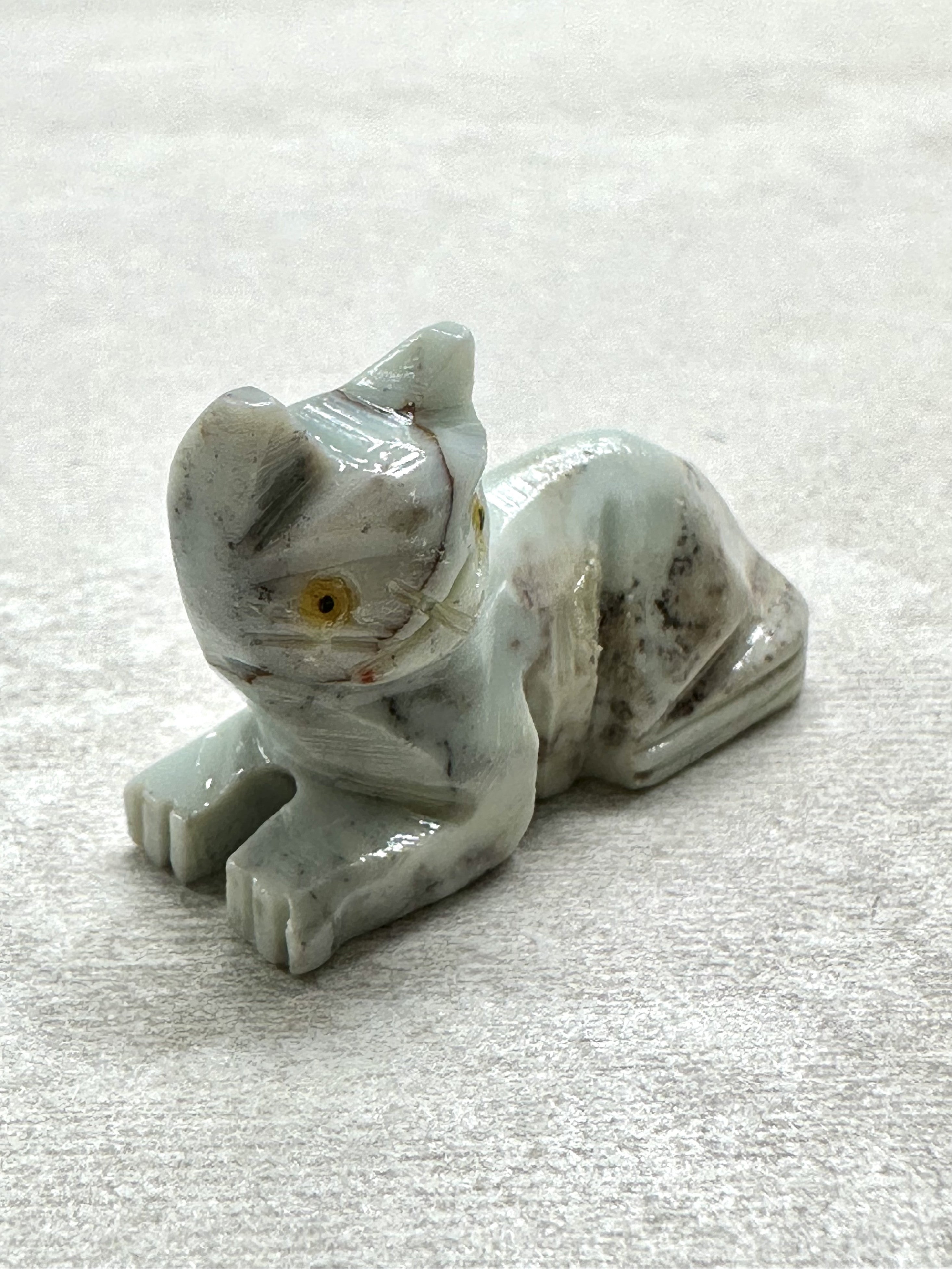 Animal made of soapstone – cat - ZV059