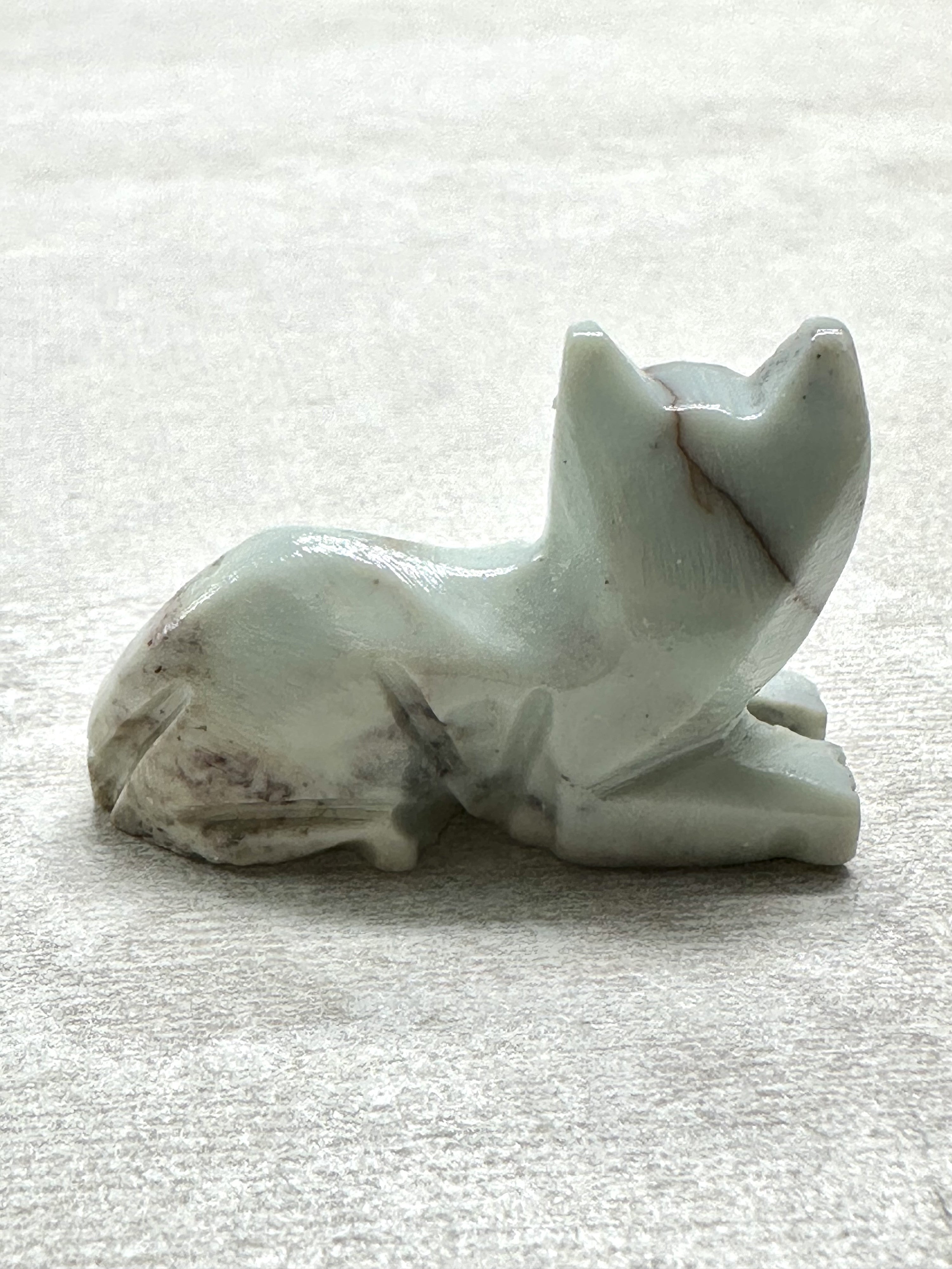 Animal made of soapstone – cat - ZV059