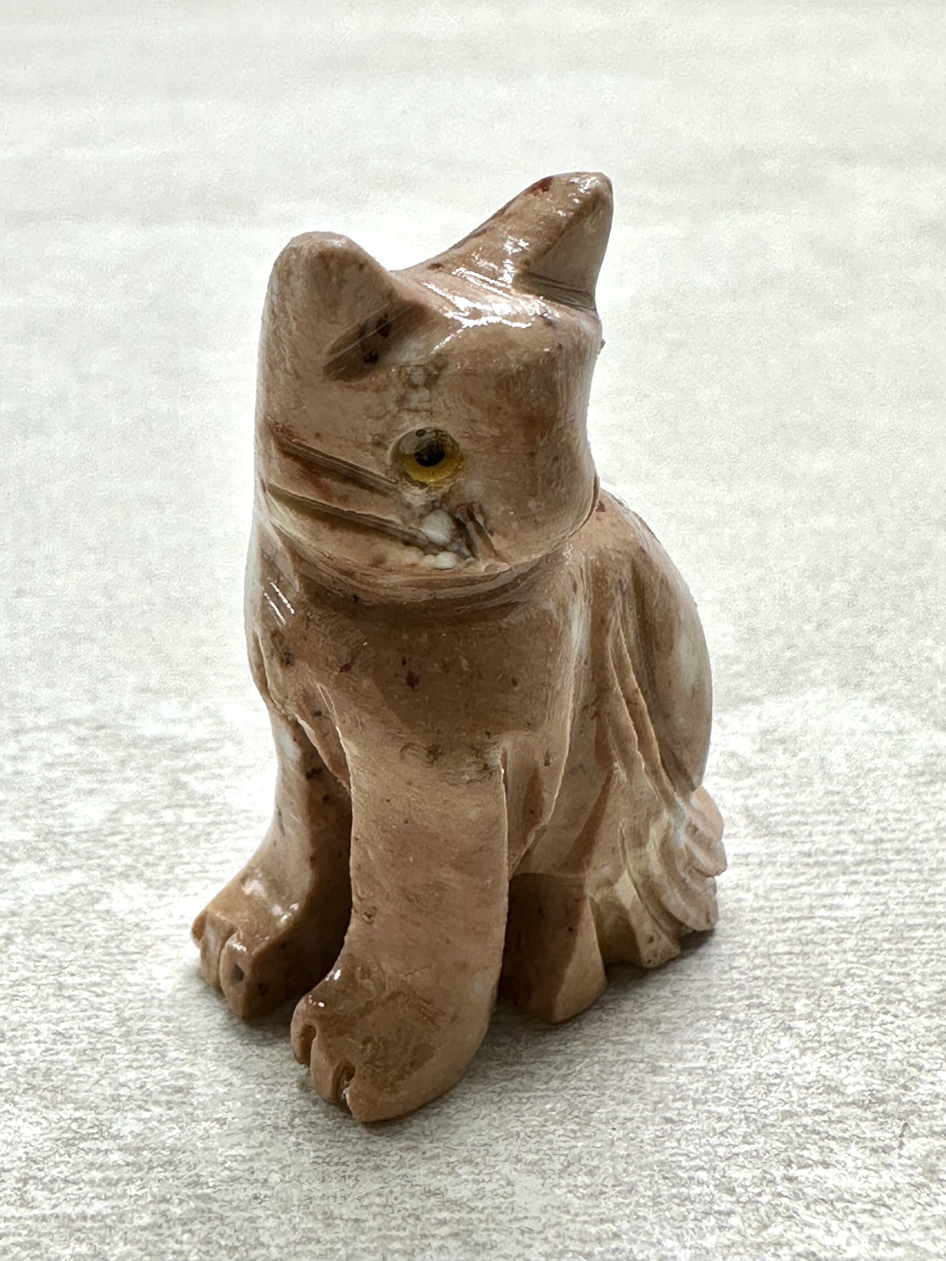 Animal made of soapstone – cat - ZV060