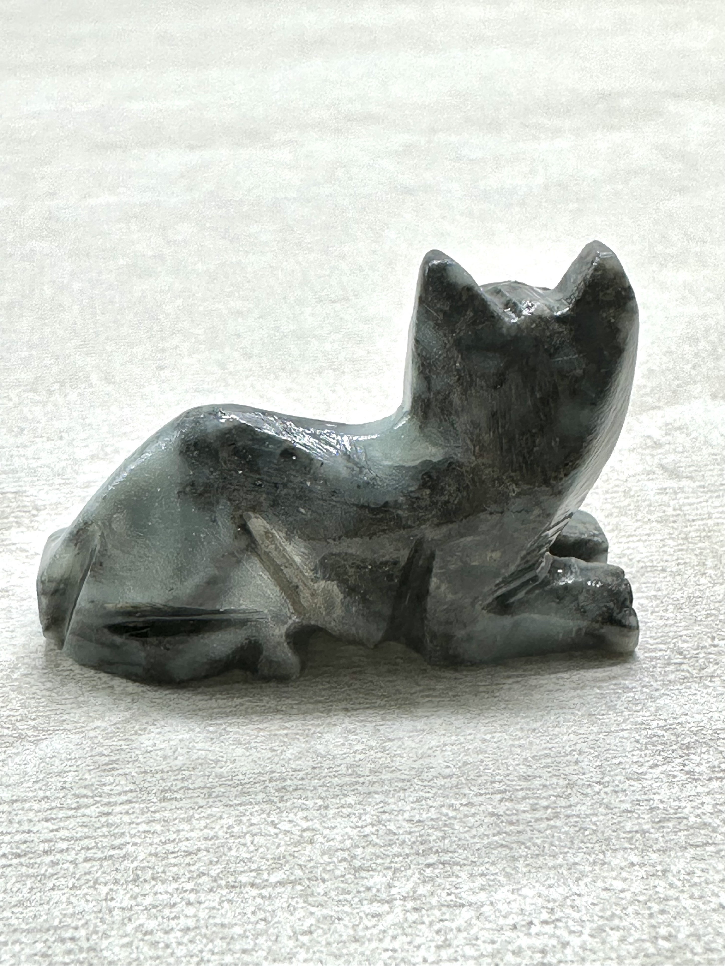 Animal made of soapstone – cat - ZV061