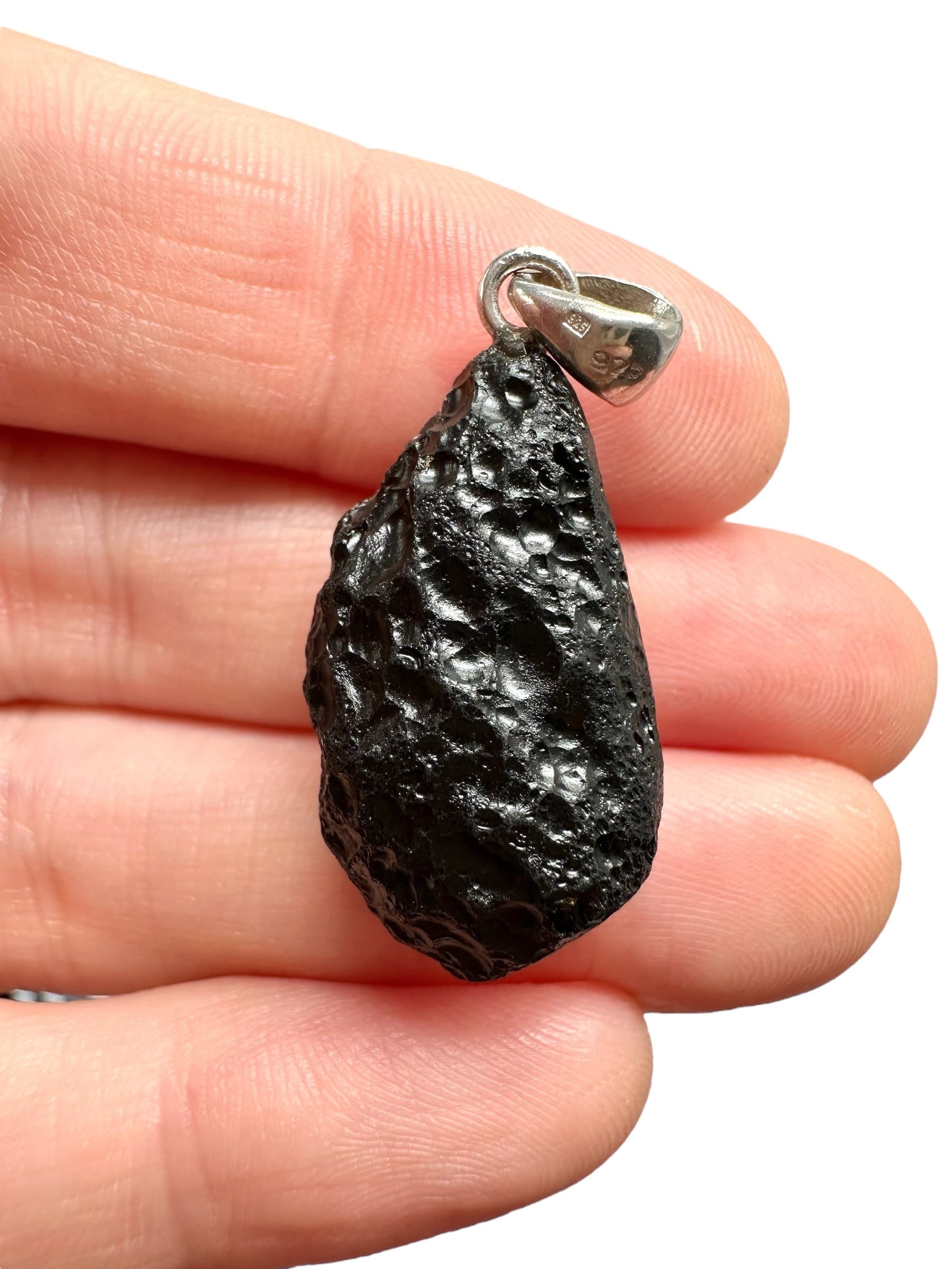 Silver indochinite pendant 4,7g - SP/I001
