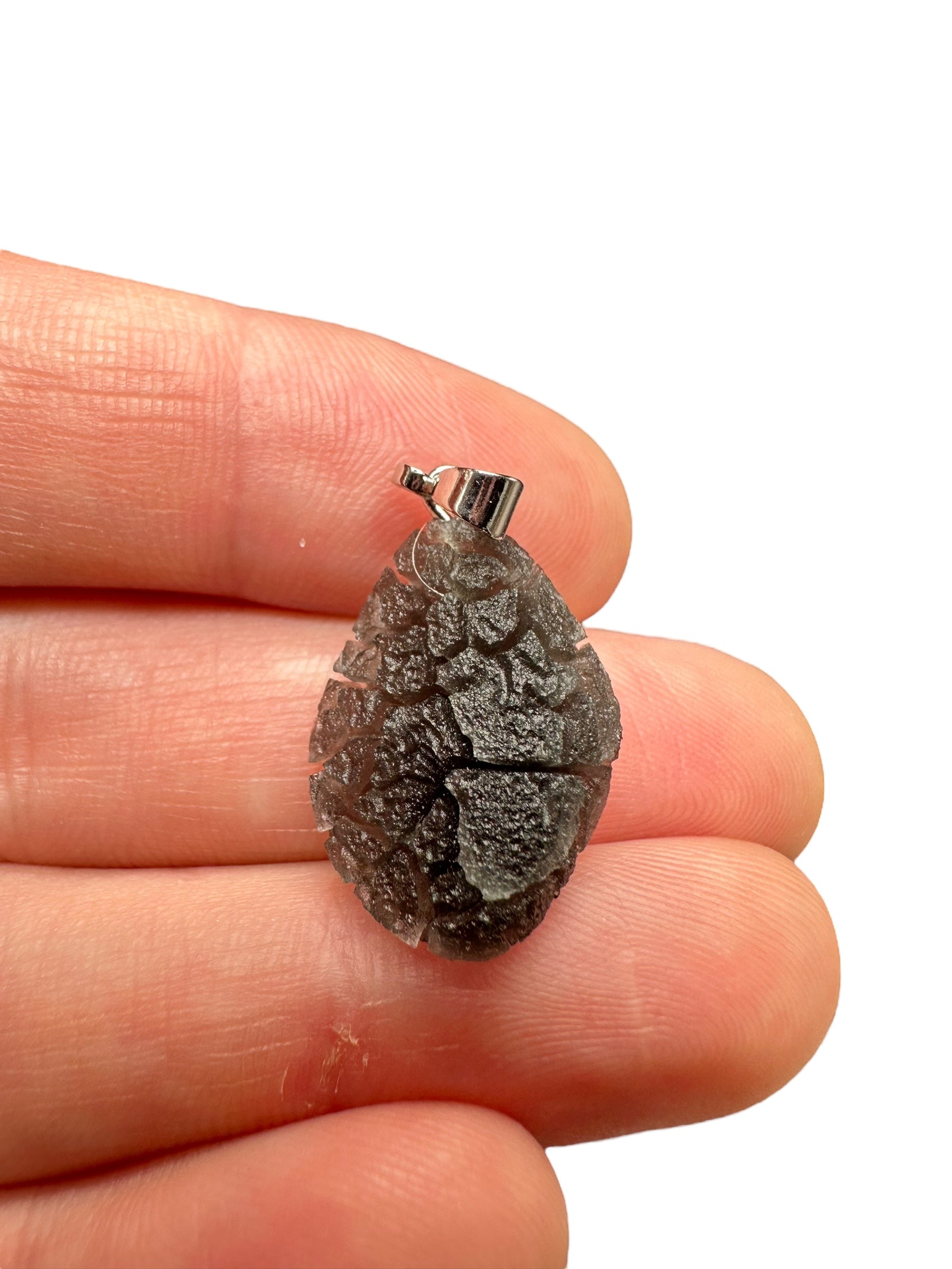 Pendant made from carpathian obsidian 2,3g - P/OB17