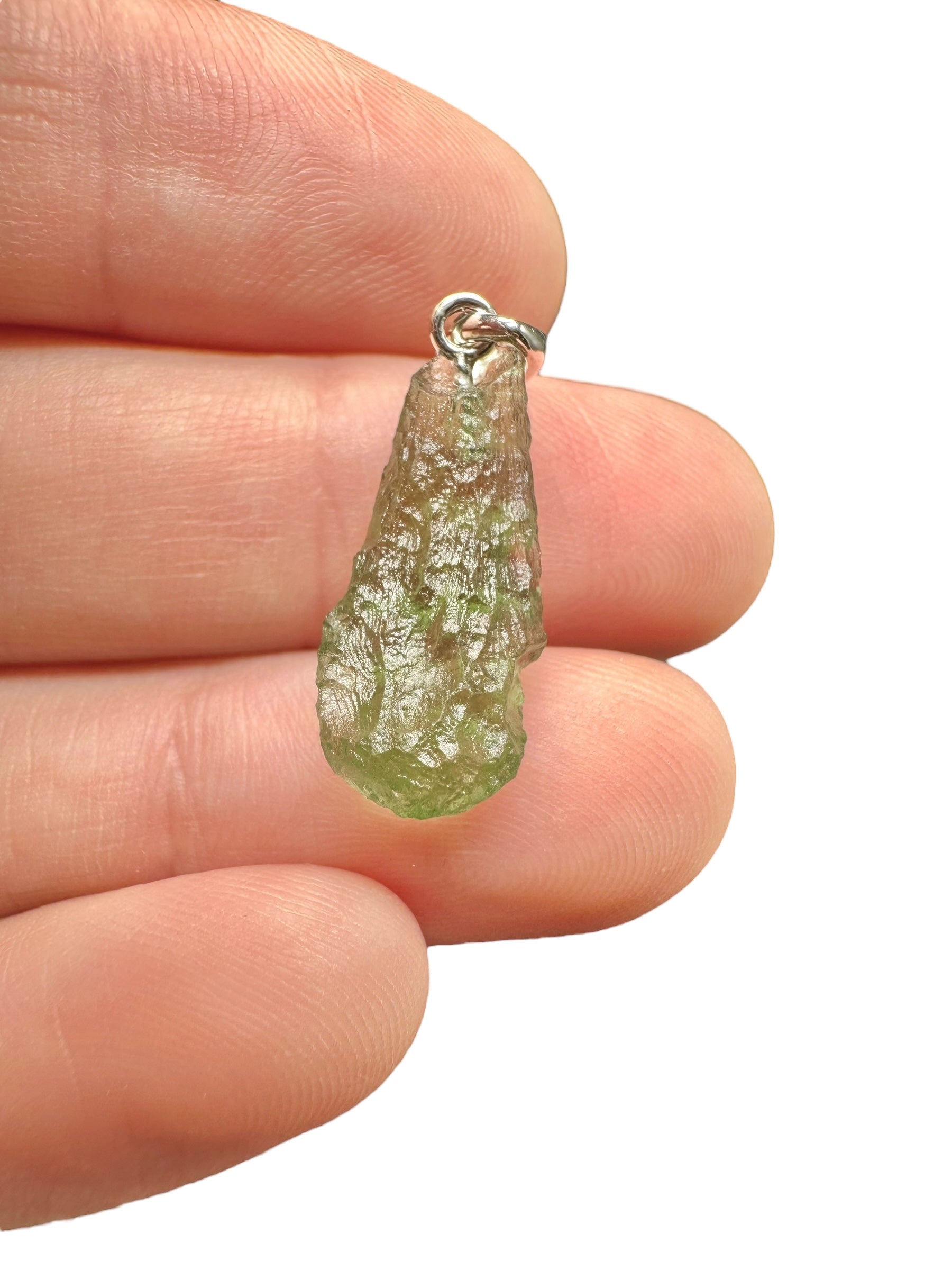 Silver moldavite pendant 1,1g - SP/V569
