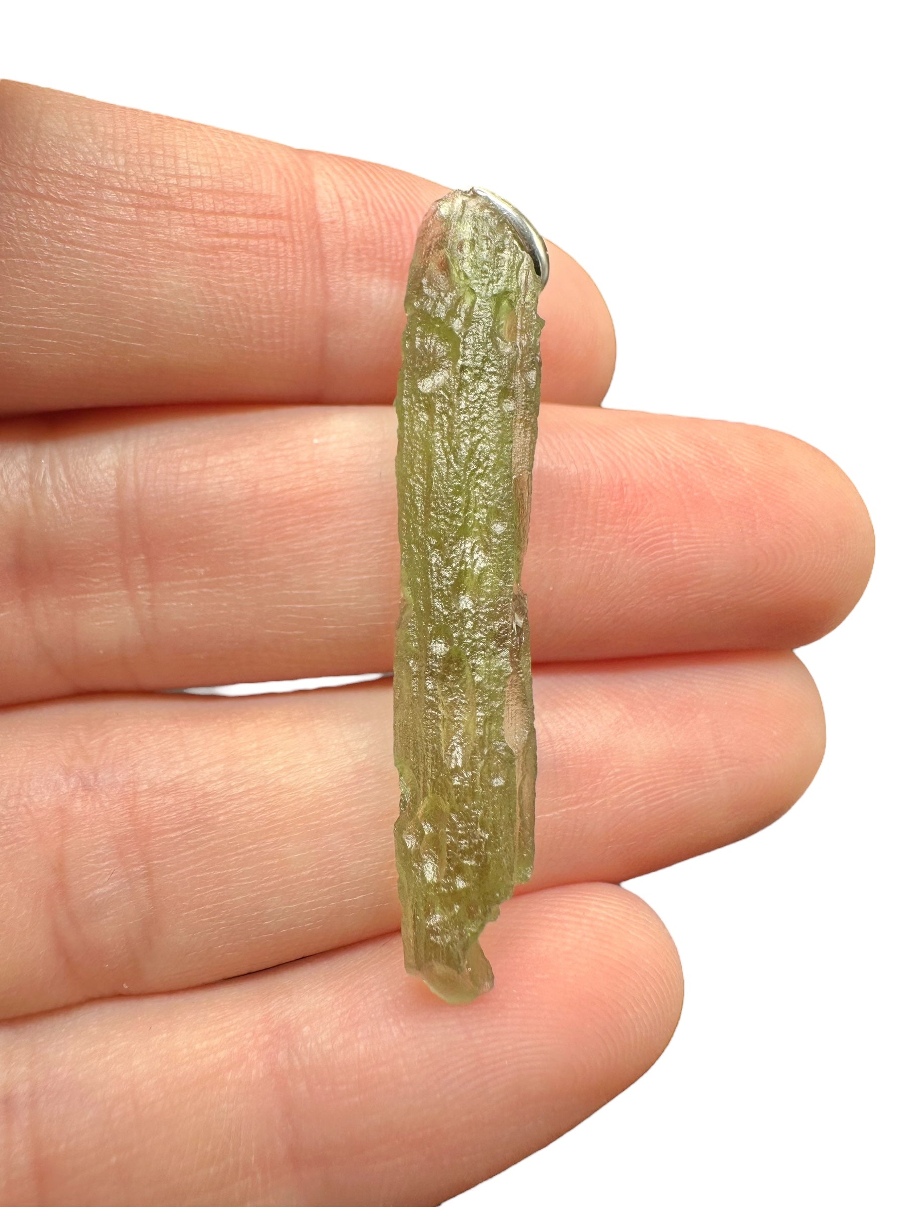 Silver moldavite pendant 2,1g - SP/V573