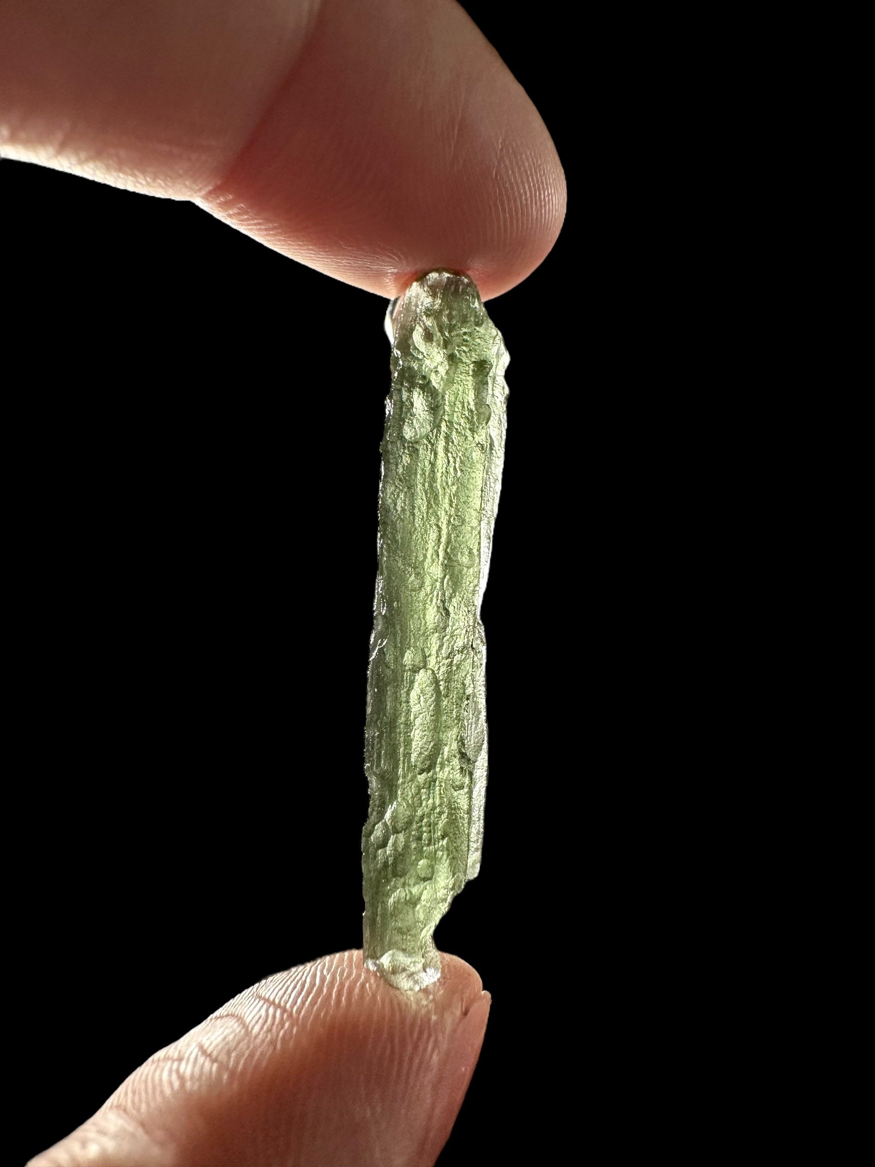 Silver moldavite pendant 2,1g - SP/V573
