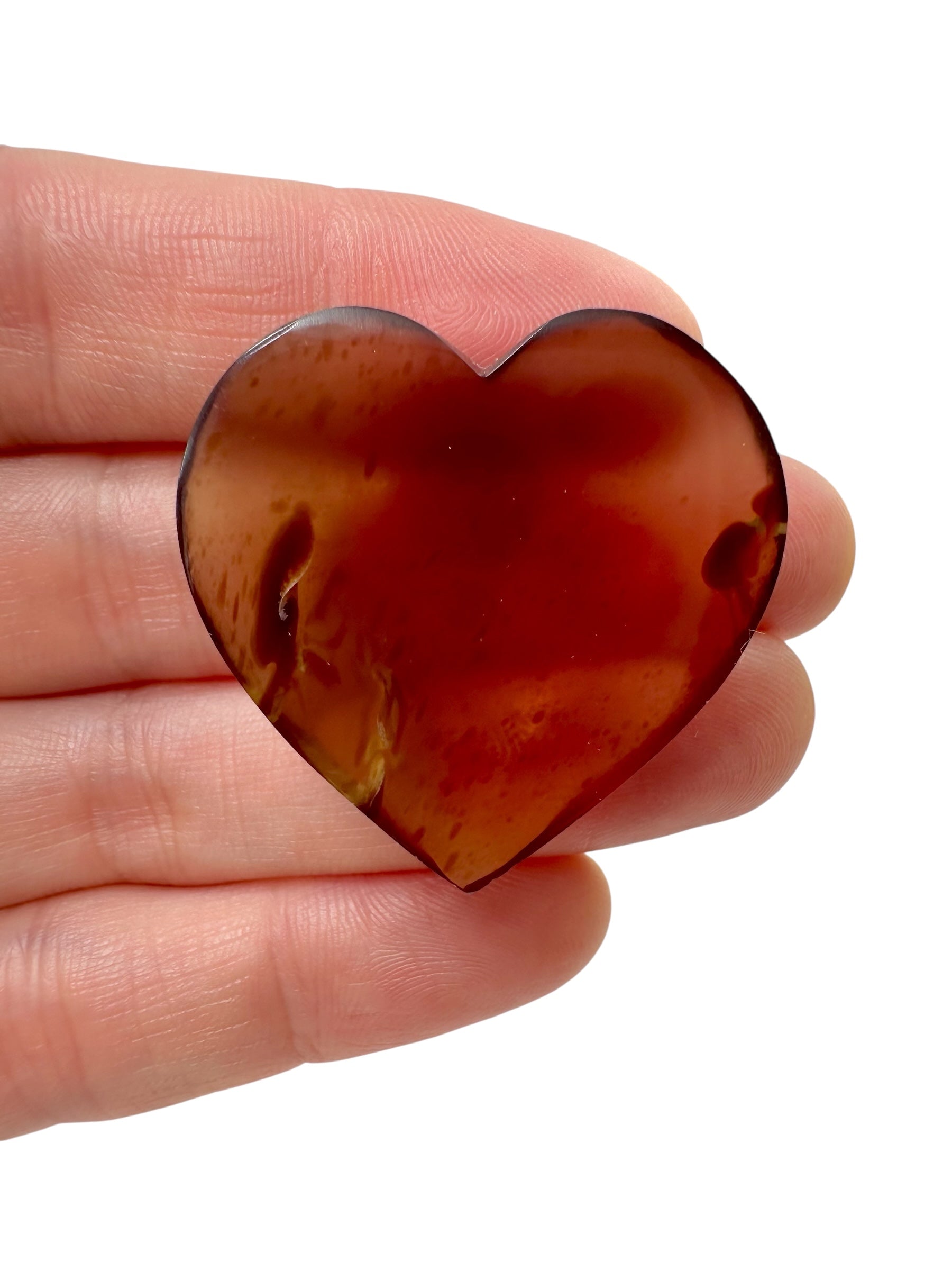 Amber heart – Sumatra, Indonesia - JS003