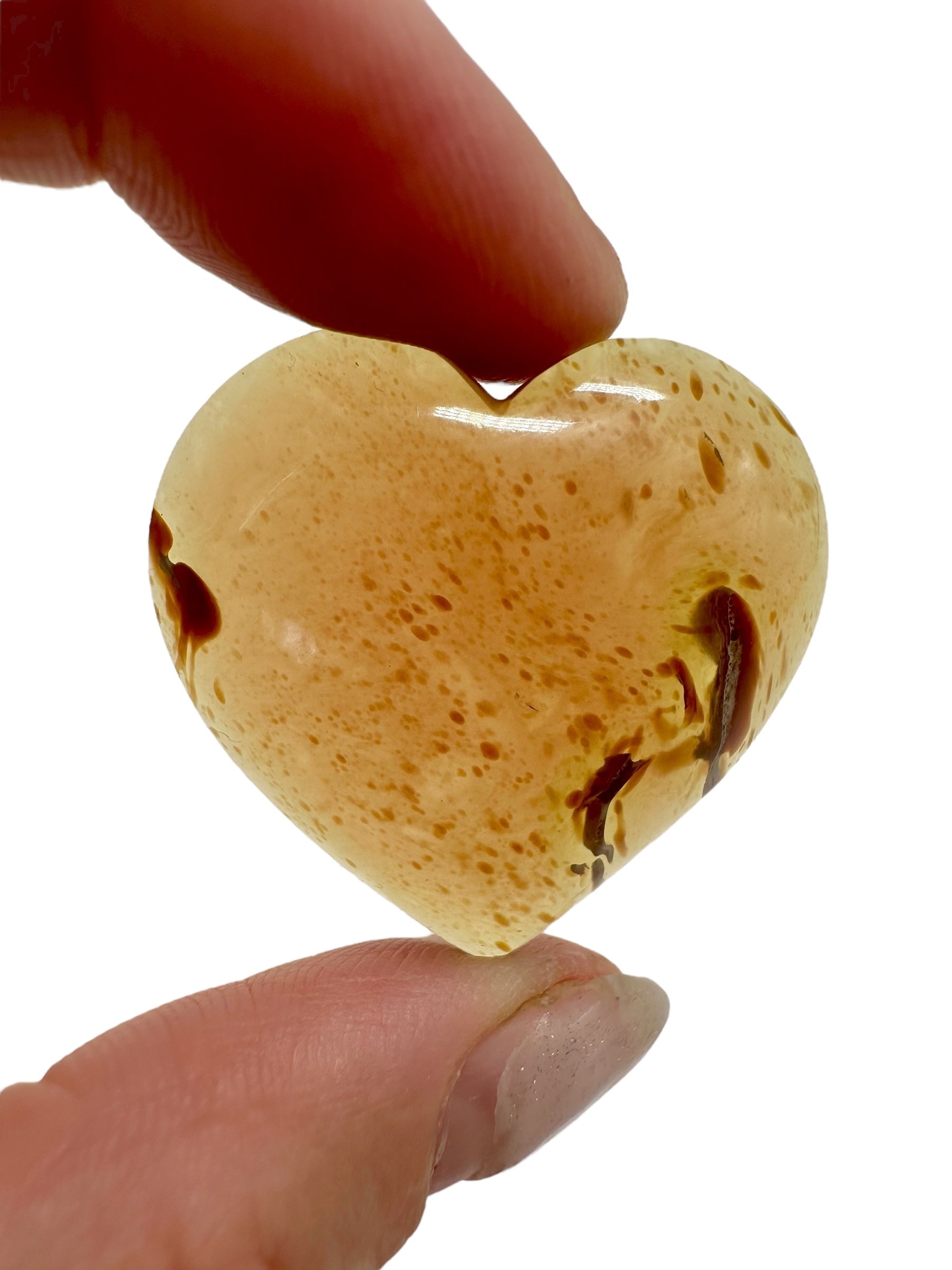 Amber heart – Sumatra, Indonesia - JS003