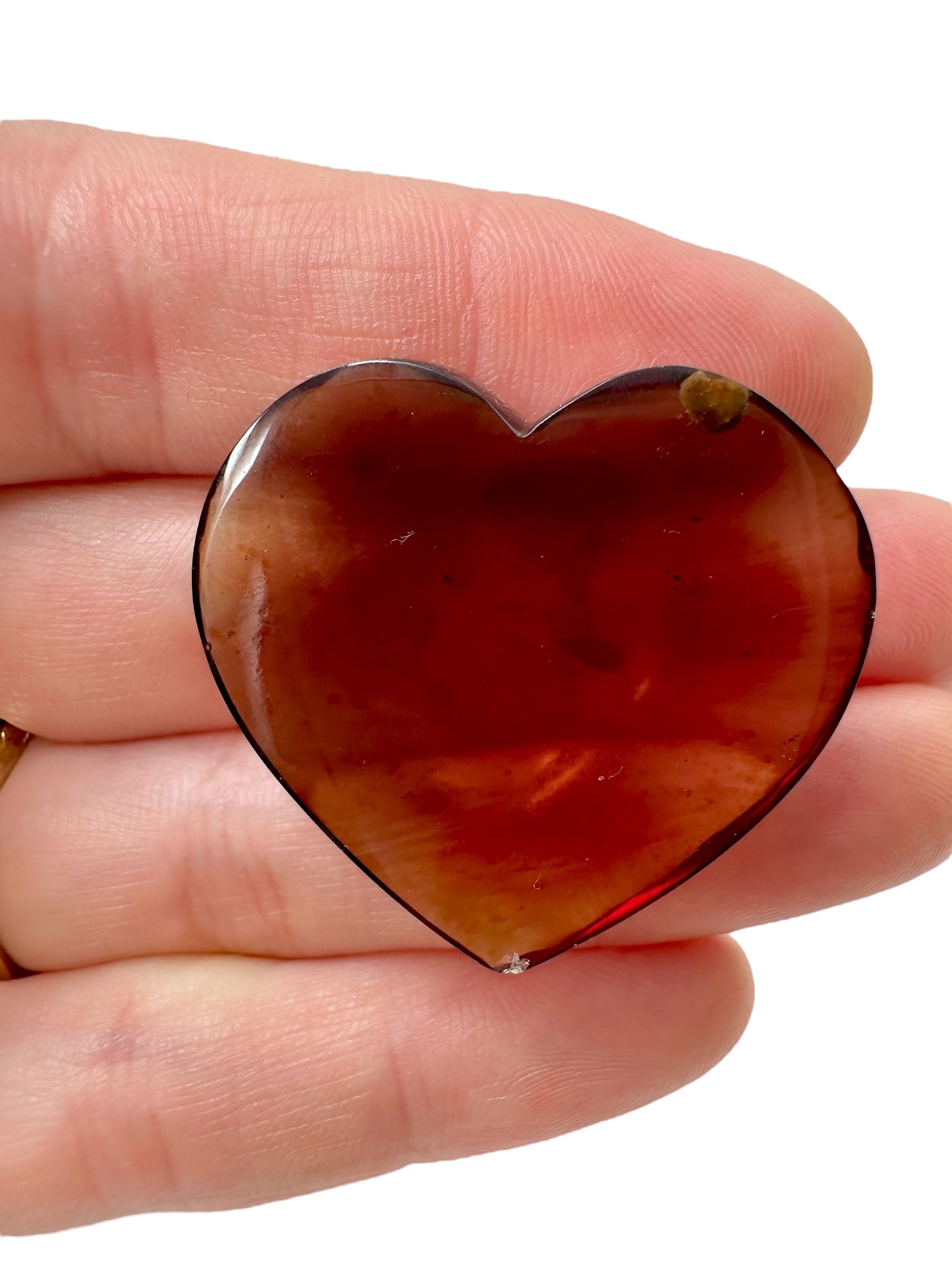 Amber heart – Sumatra, Indonesia - JS004