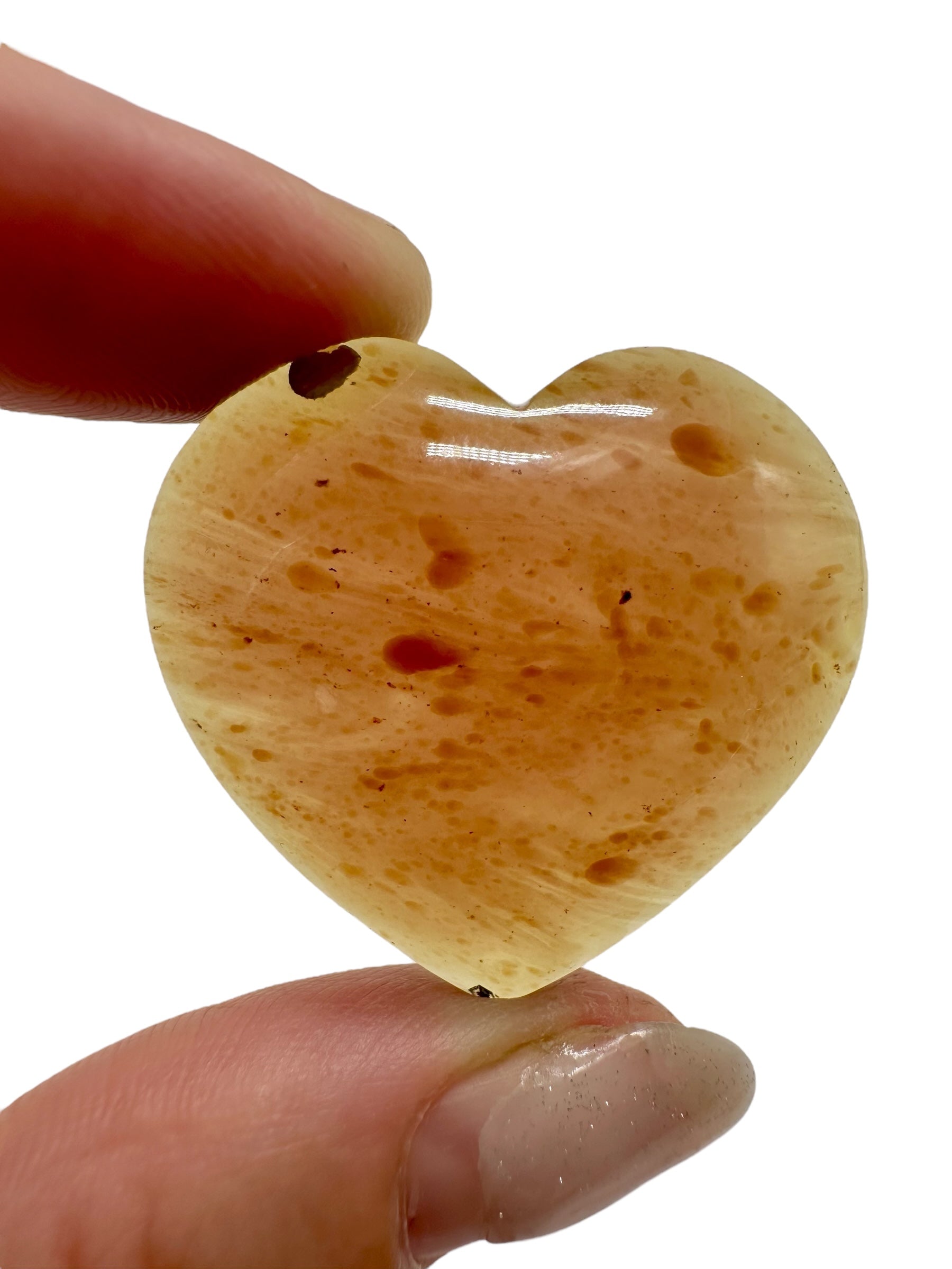 Amber heart – Sumatra, Indonesia - JS004