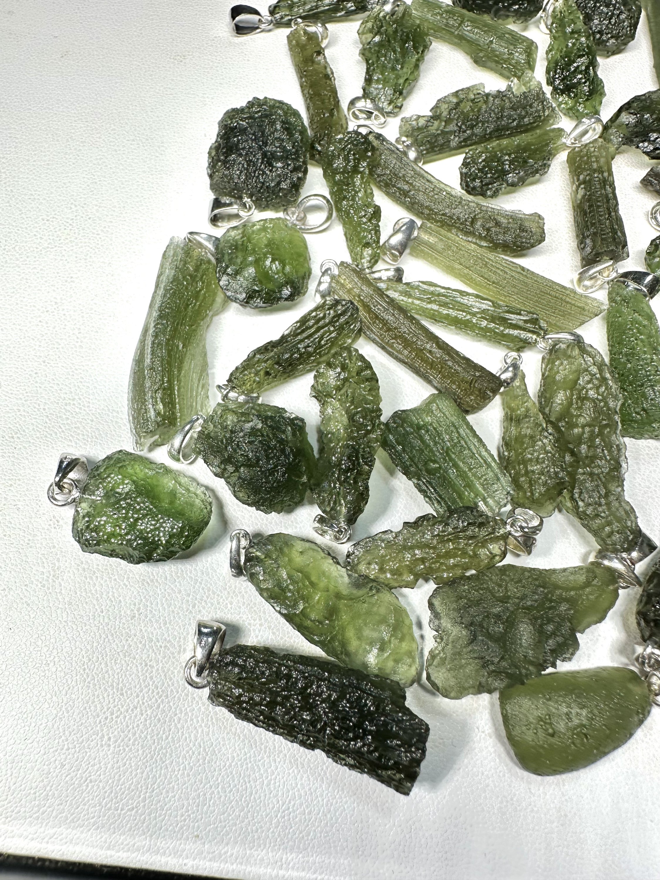 Silver moldavite jewellery – 115g - VSPERK1