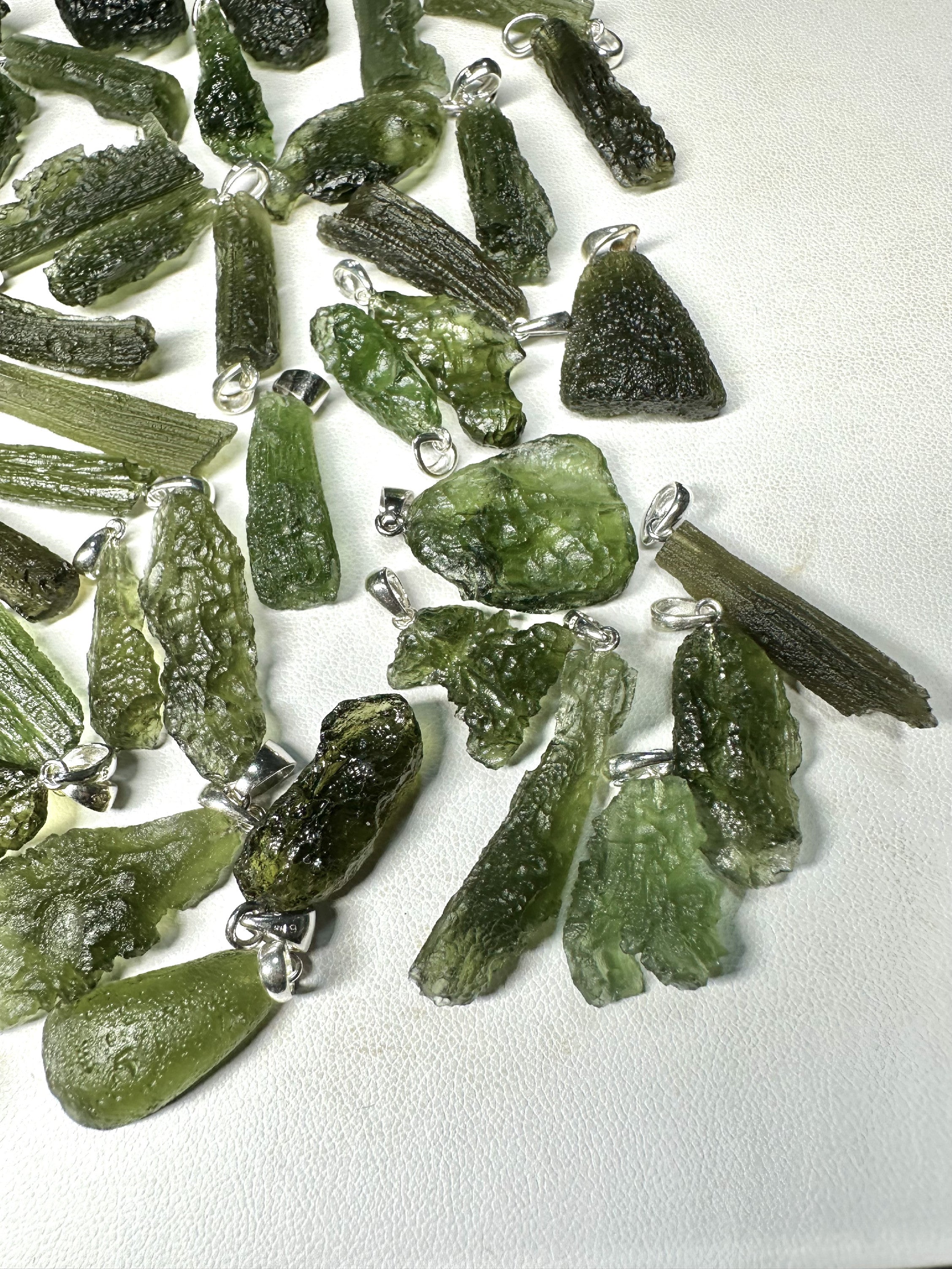 Silver moldavite jewellery – 115g - VSPERK1