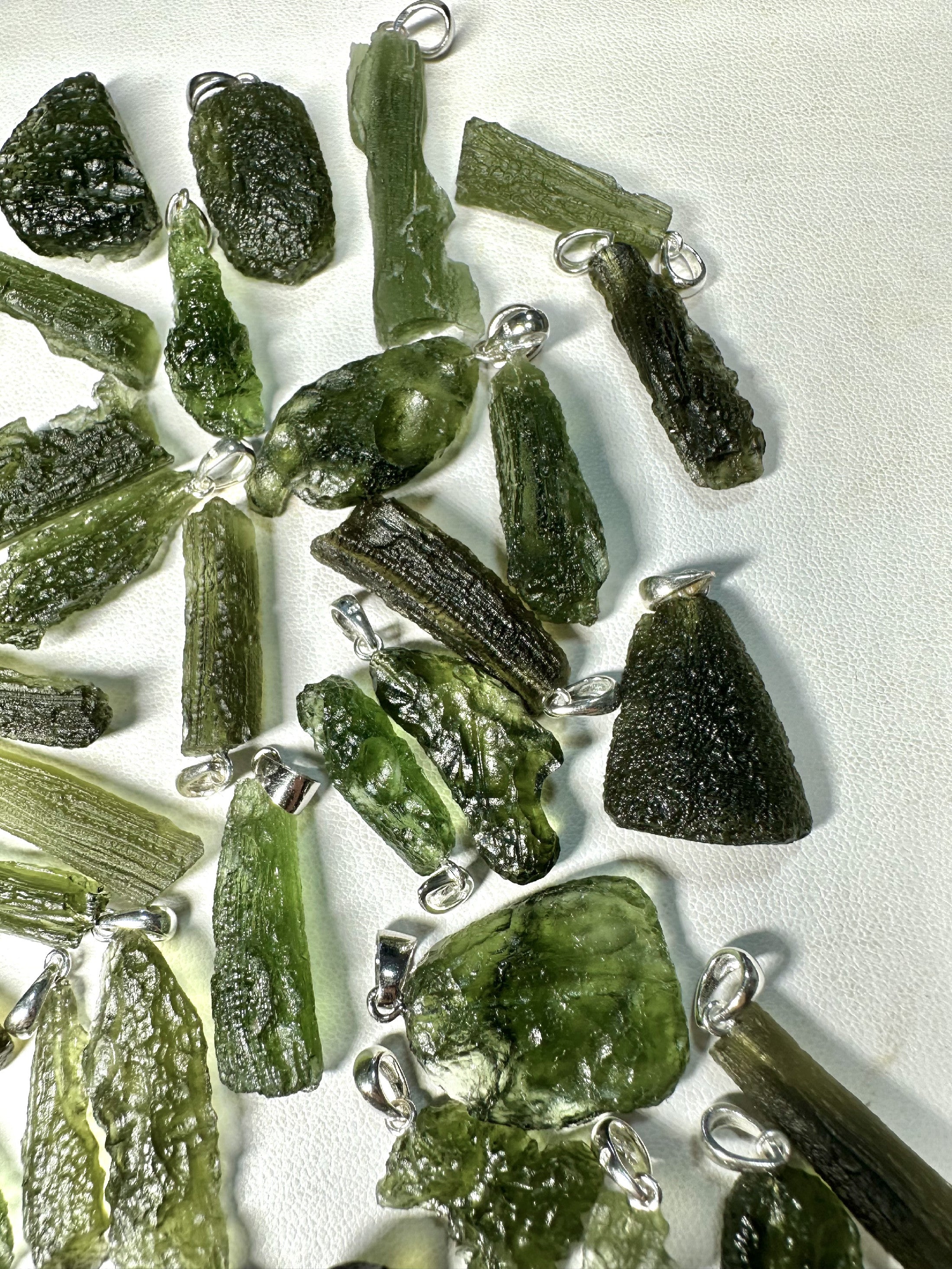 Silver moldavite jewellery – 115g - VSPERK1