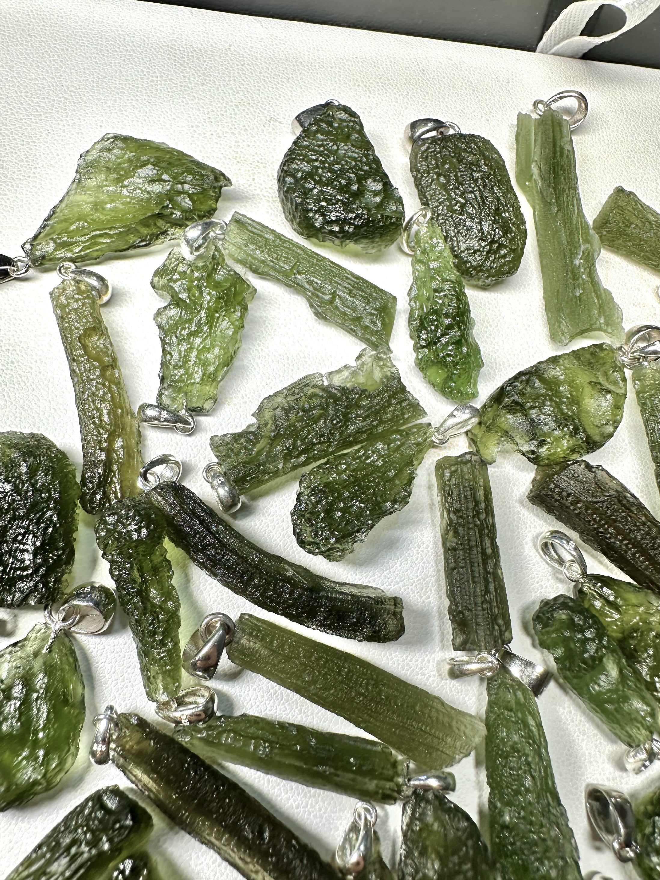 Silver moldavite jewellery – 115g - VSPERK1