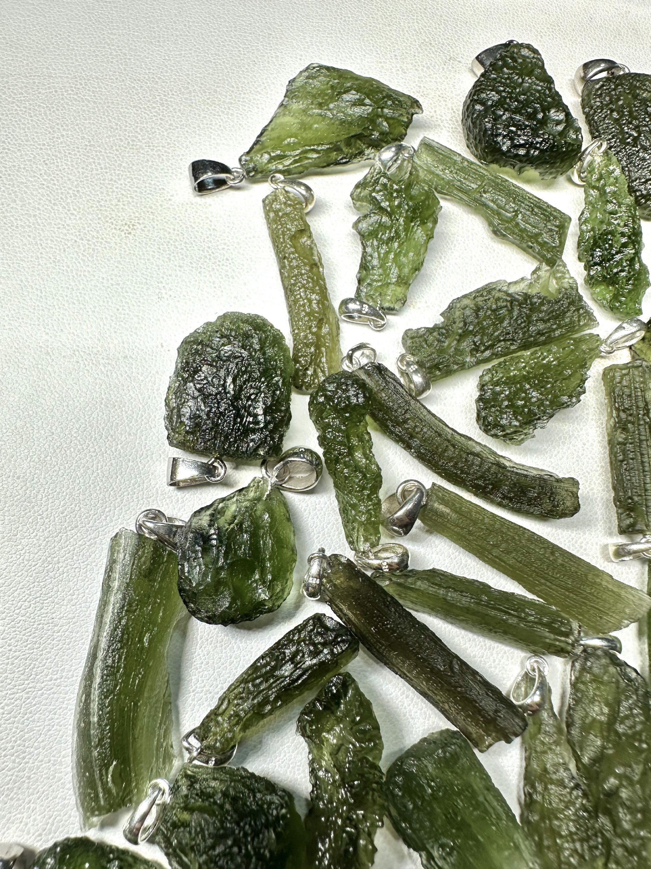 Silver moldavite jewellery – 115g - VSPERK1