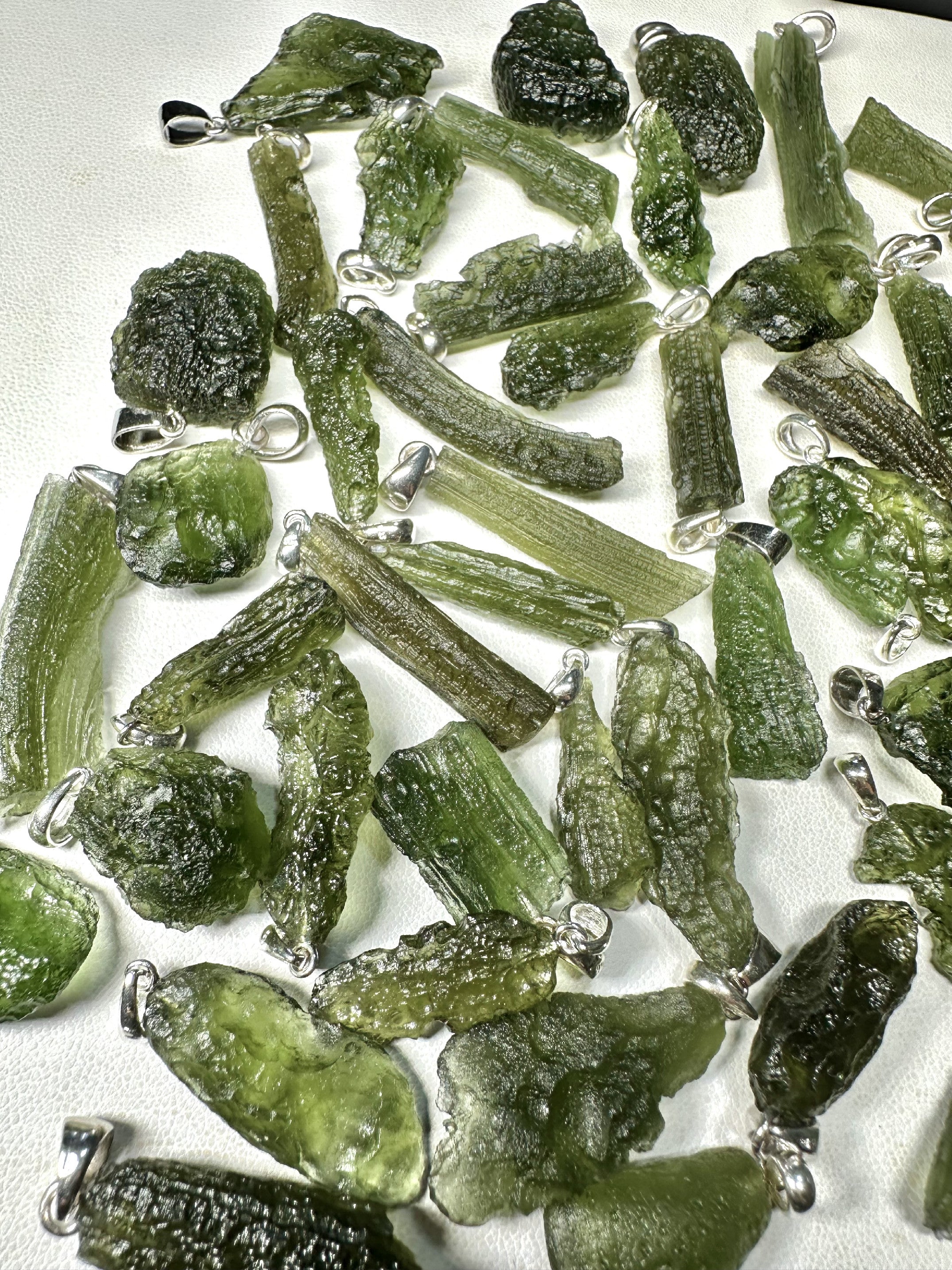 Silver moldavite jewellery – 115g - VSPERK1