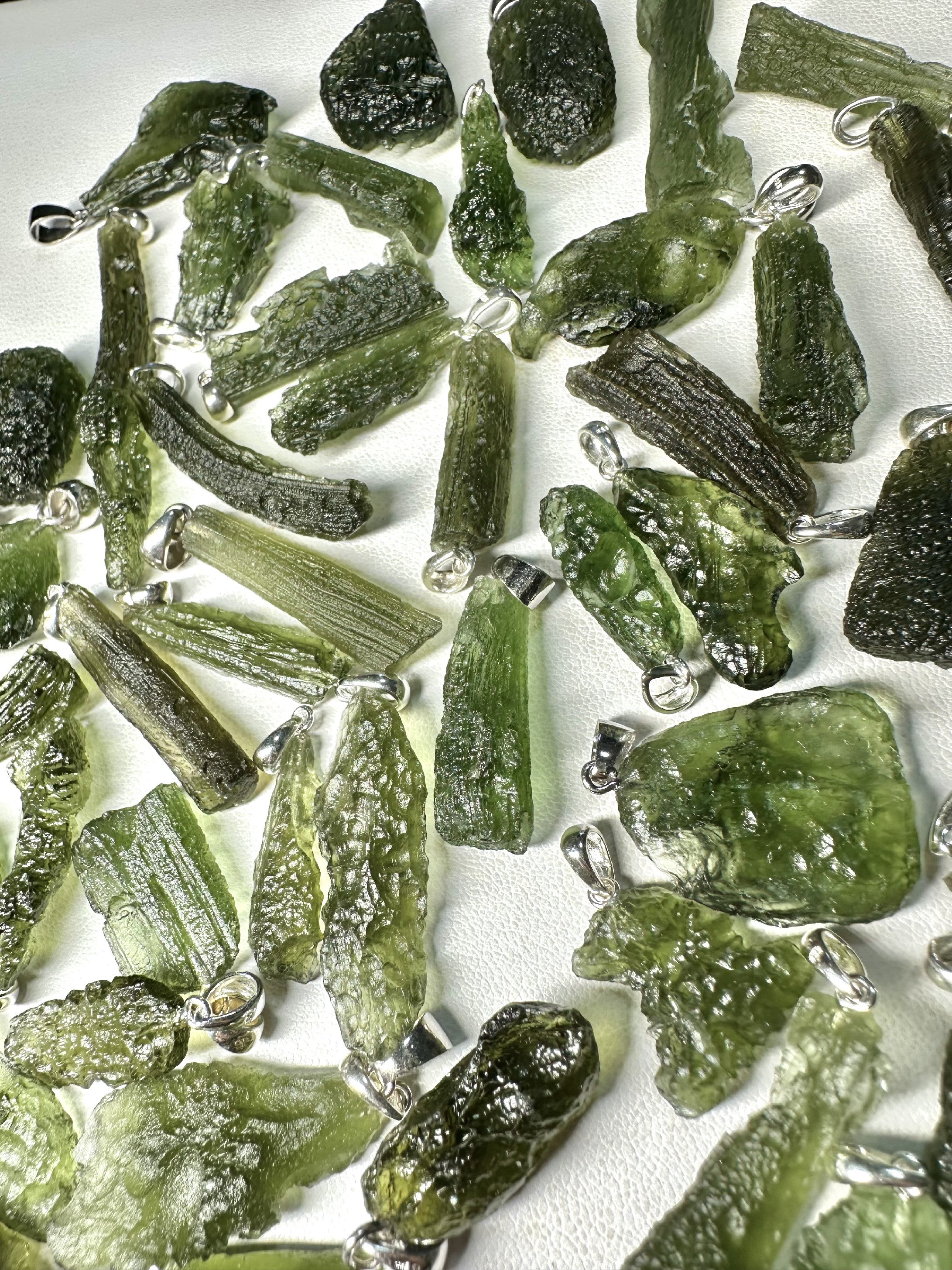 Silver moldavite jewellery – 115g - VSPERK1