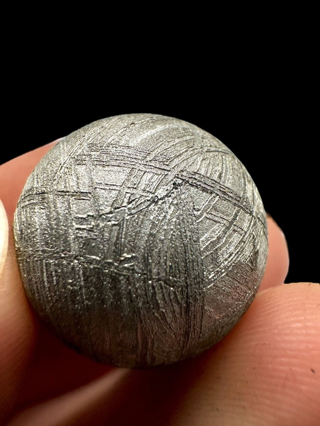 Meteorite Muonionalusta sphere 2 cm – Norrbotten, Sweden