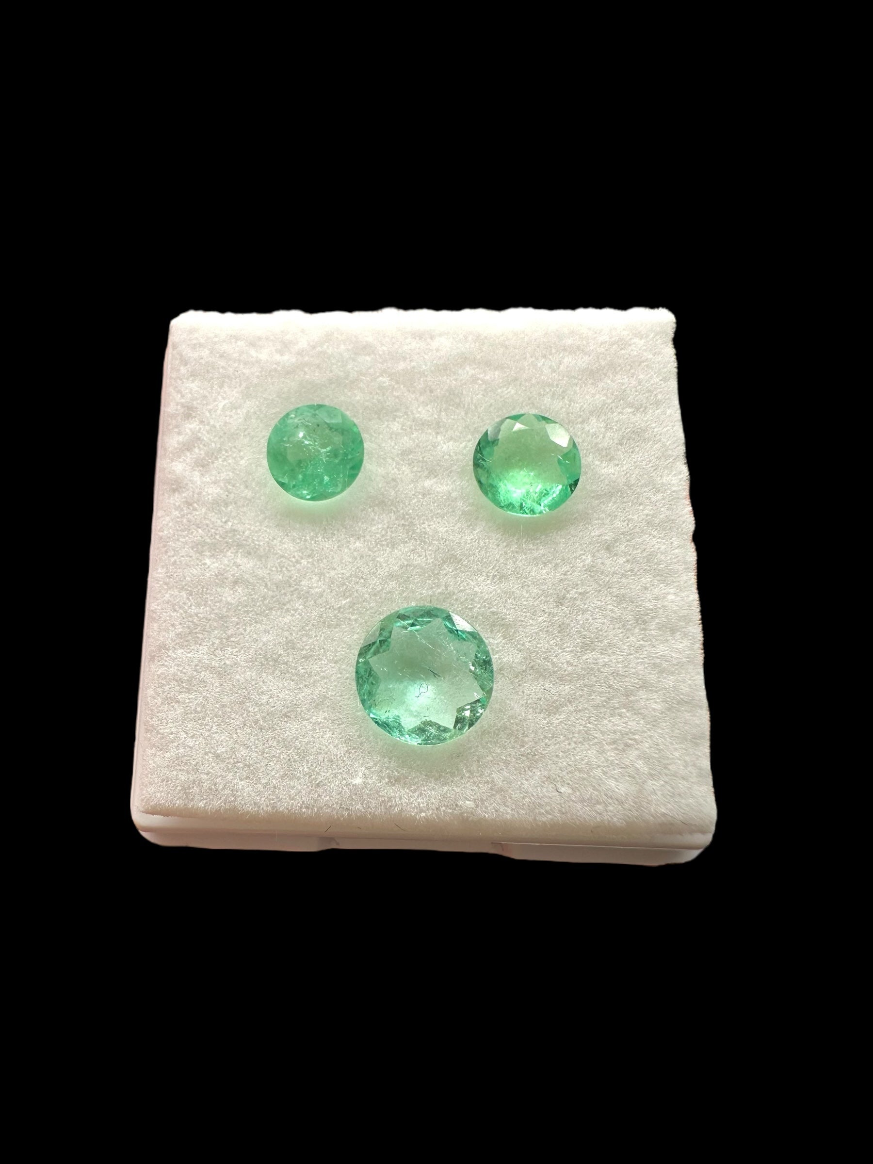 Emerald cut set of 3 pcs – Colombia - BS019