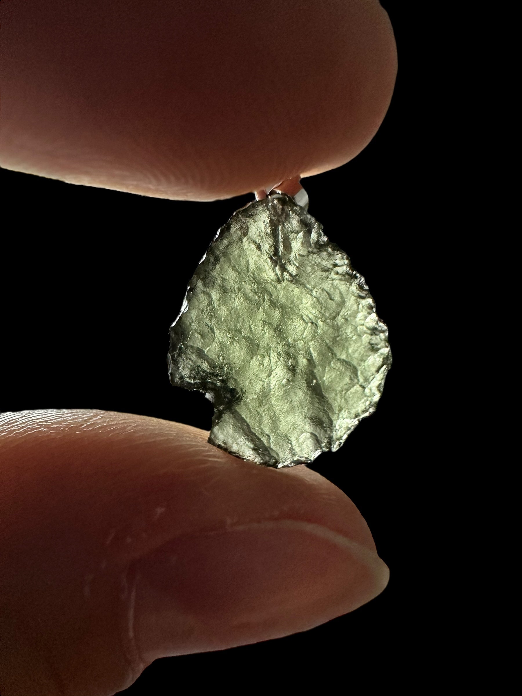 Moldavite pendant 1g - P/V414