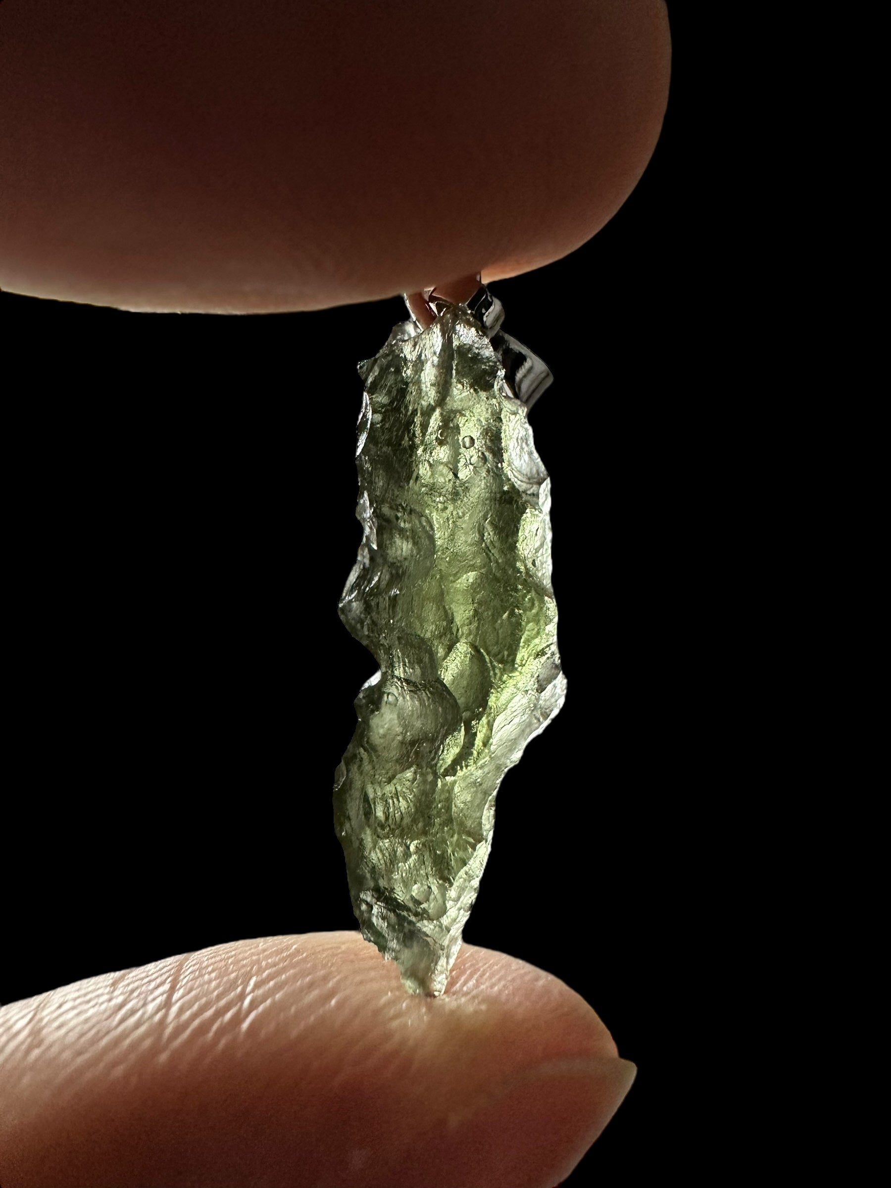 Moldavite pendant 1,1g - P/V416
