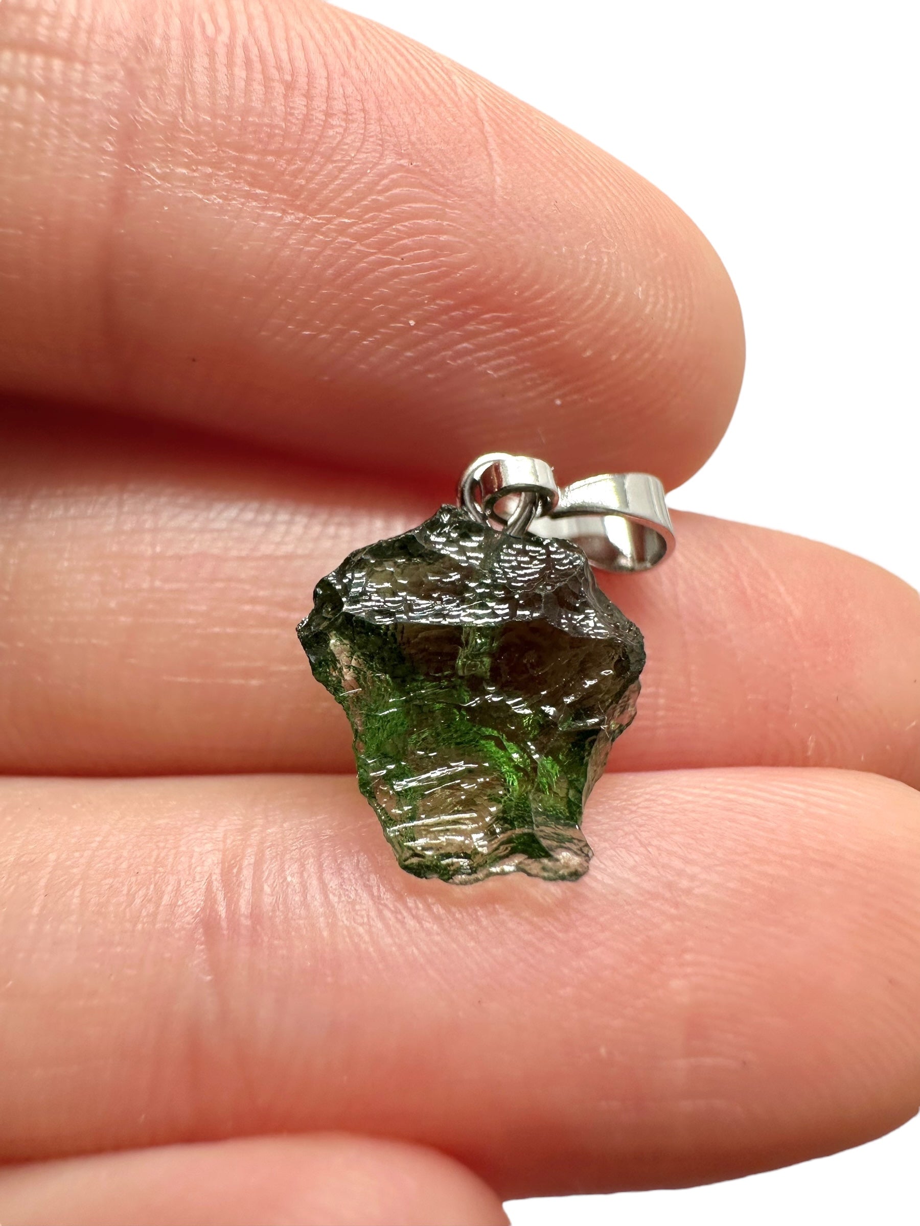 Moldavite pendant 0,7g - P/V463