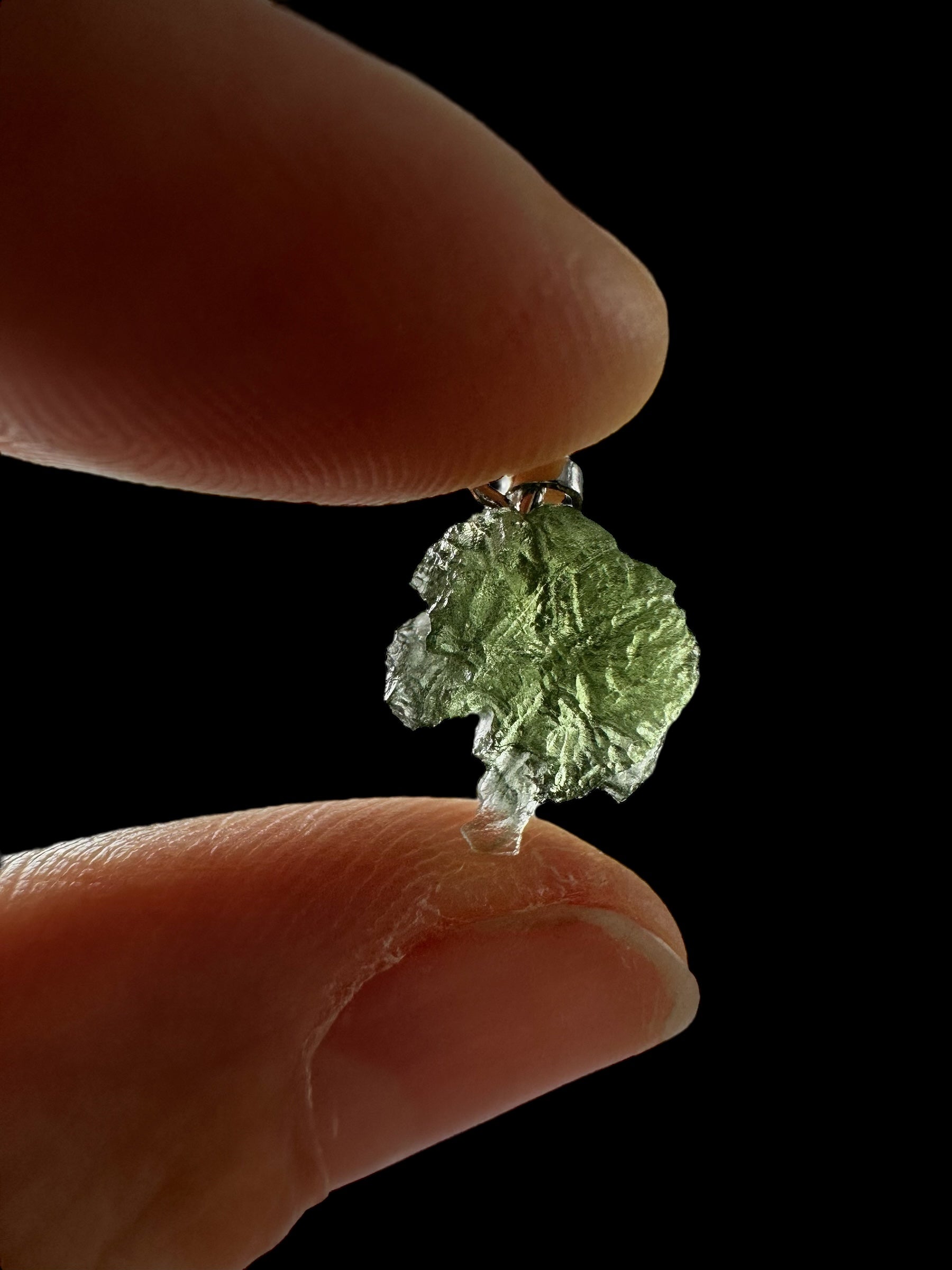 Moldavite pendant 0,6g - P/V487