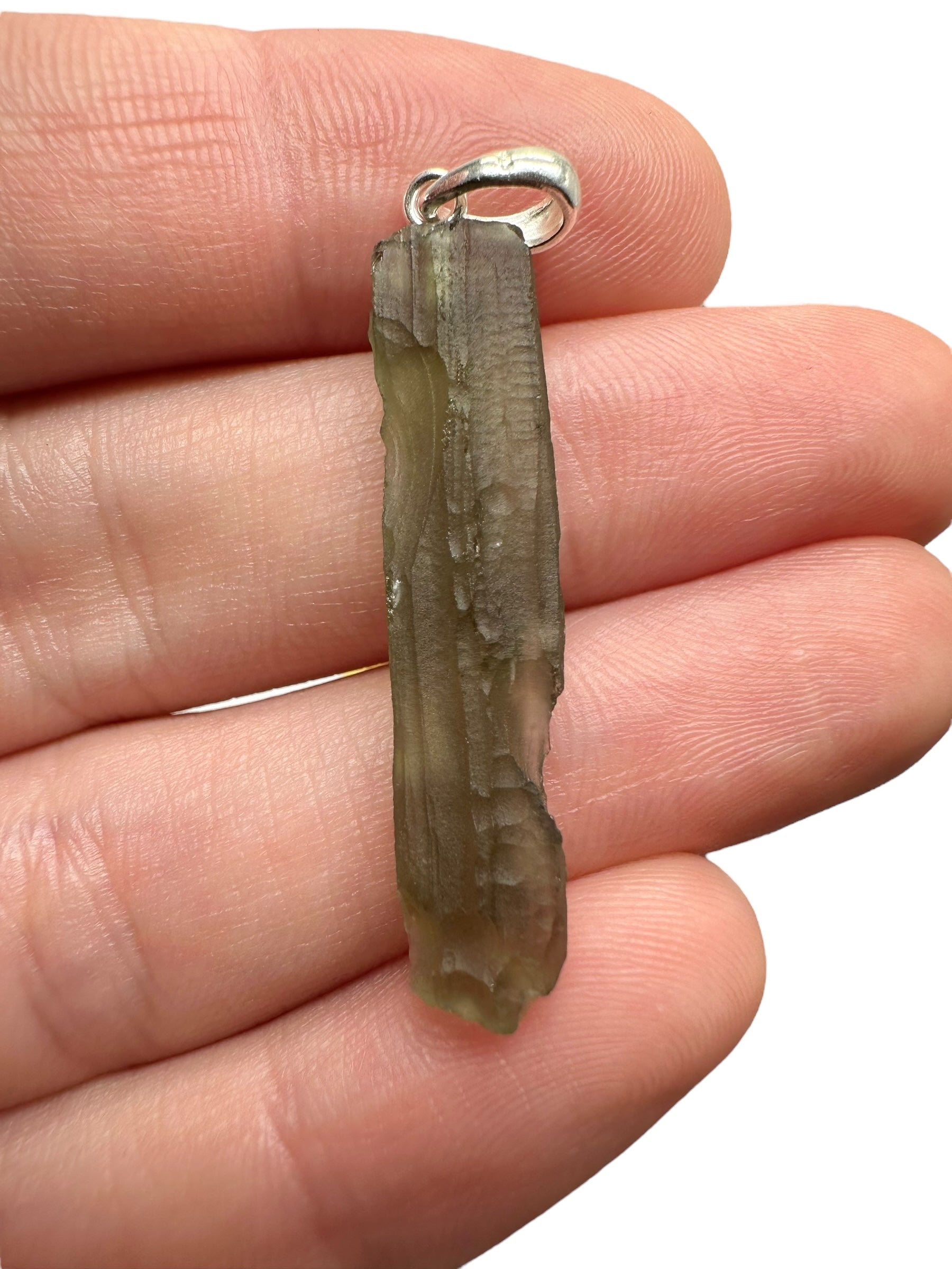 Silver moldavite pendant 1,7g - SP/V582