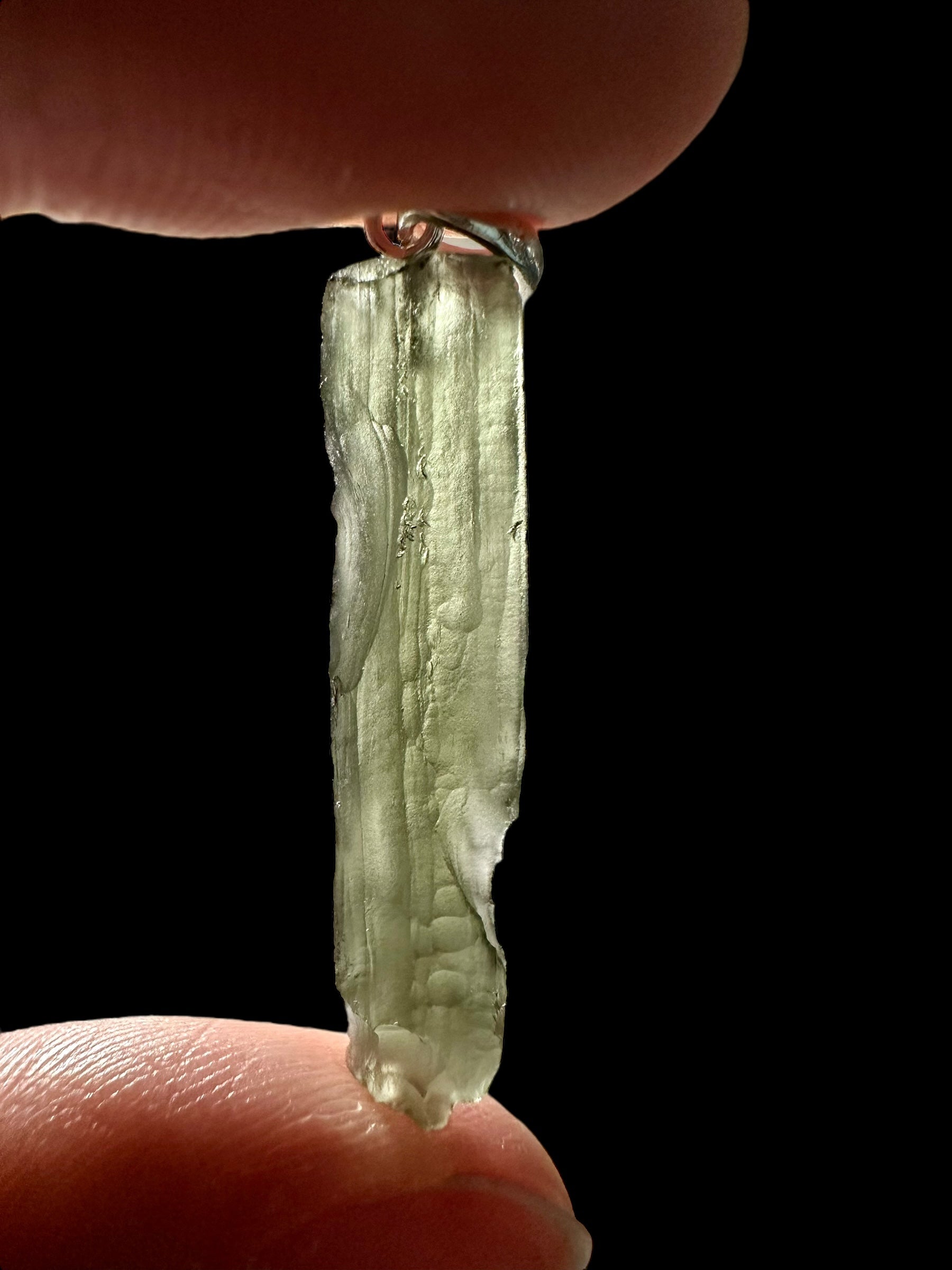 Silver moldavite pendant 1,7g - SP/V582