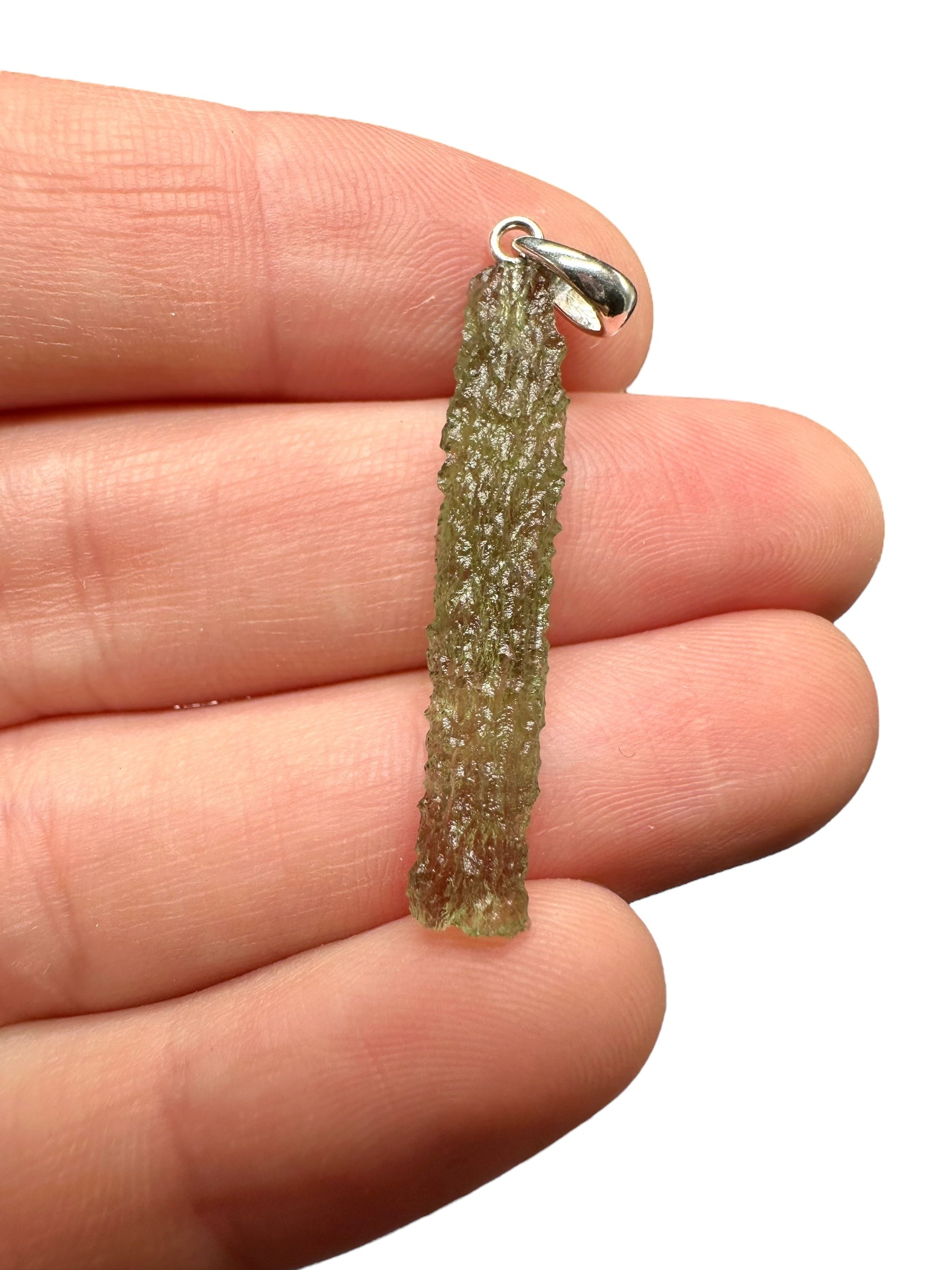 Silver moldavite pendant 1,2g - SP/V616