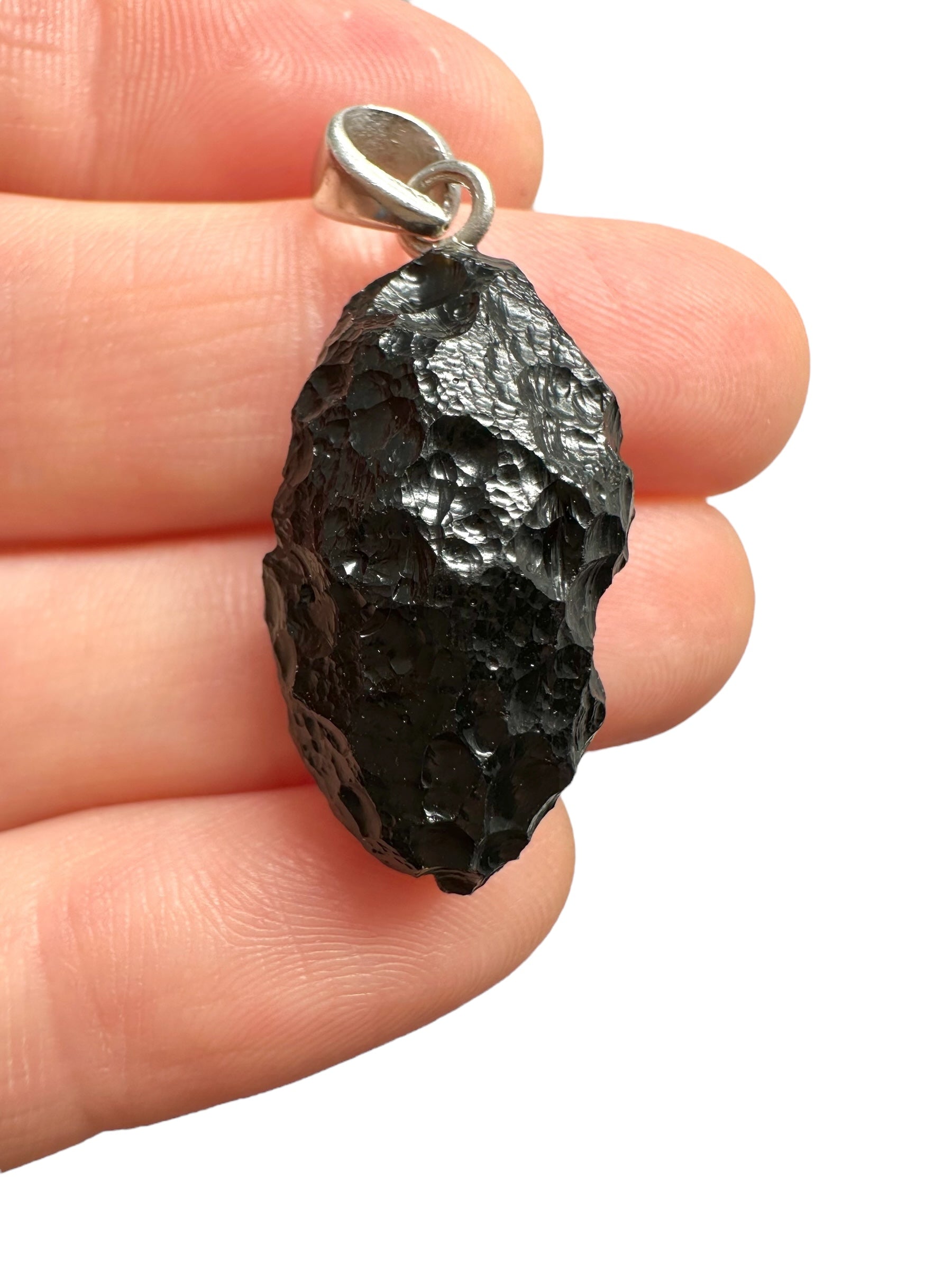 Silver bilitonite pendant 4g