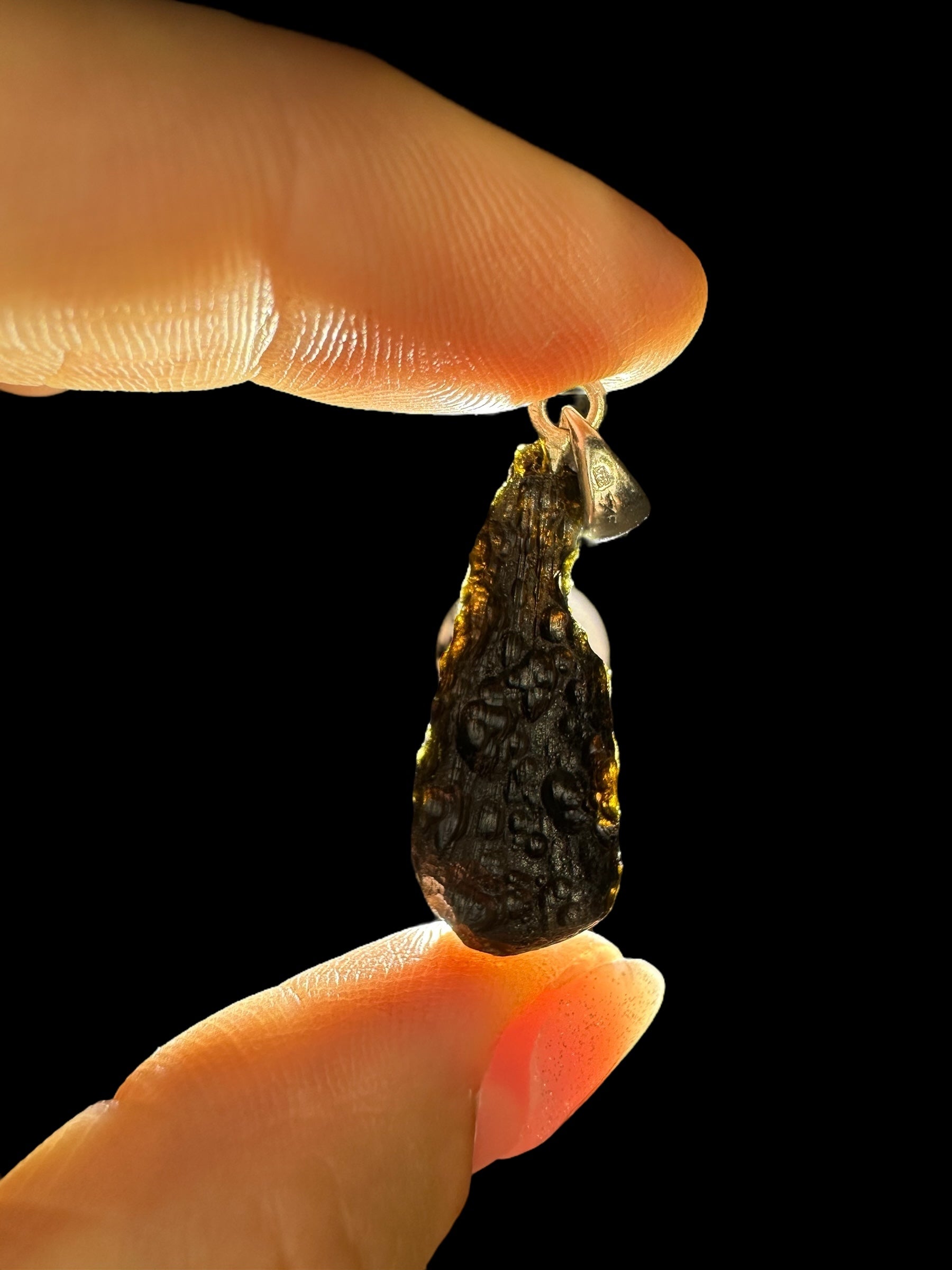 Silver indochinite pendant 3,5g - SP/I003