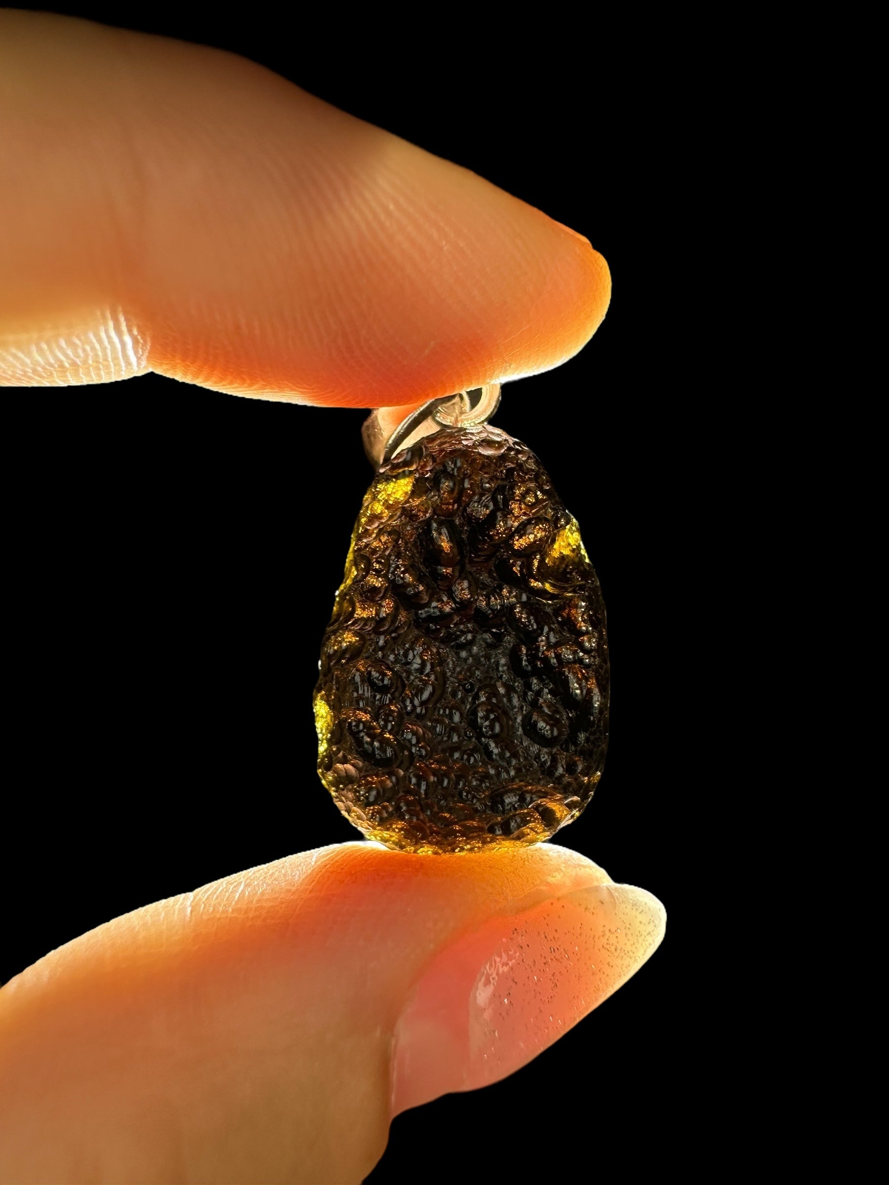Silver indochinite pendant 4,4g - SP/I006