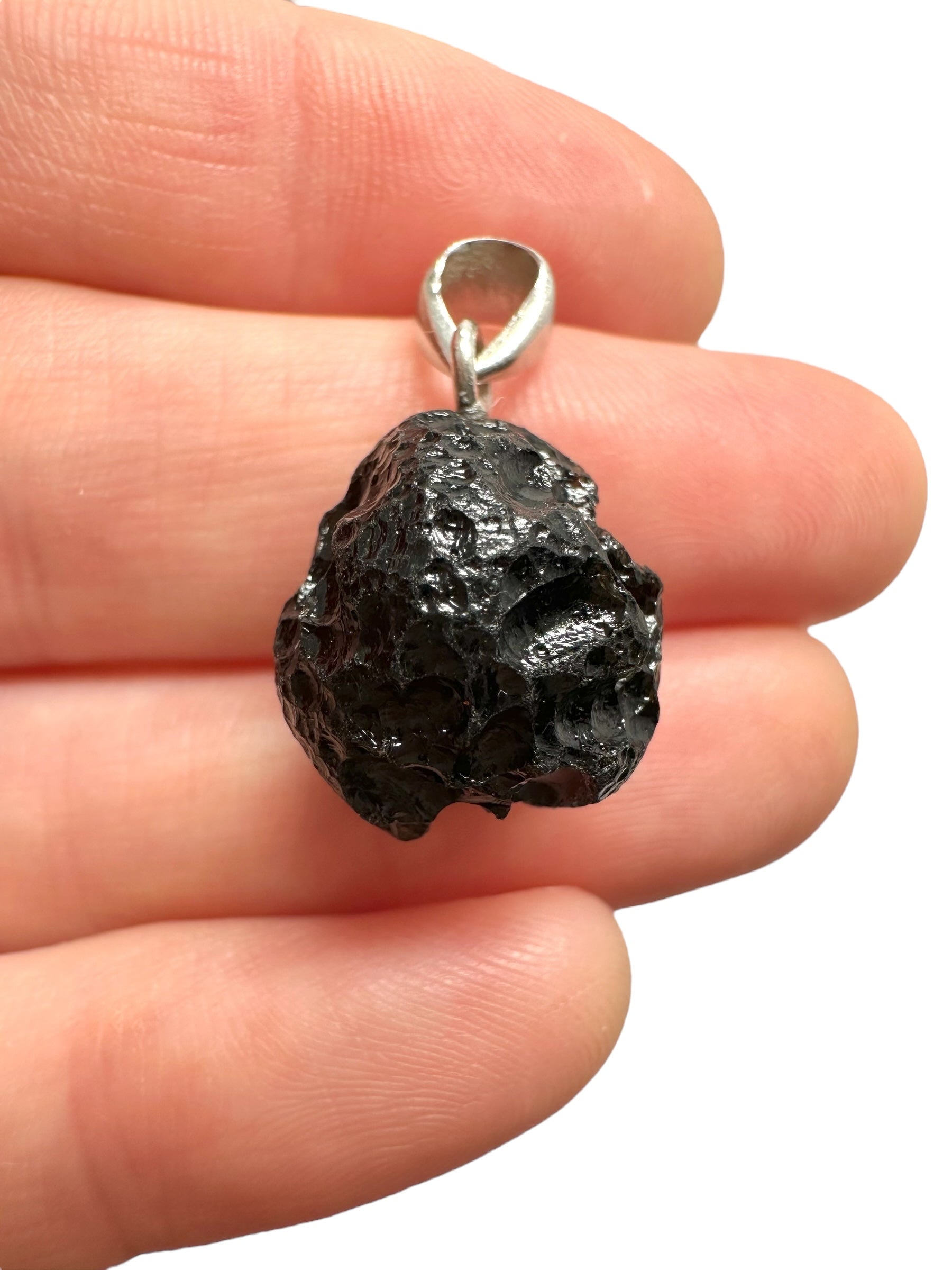 Silver indochinite pendant 3,6g - SP/I009