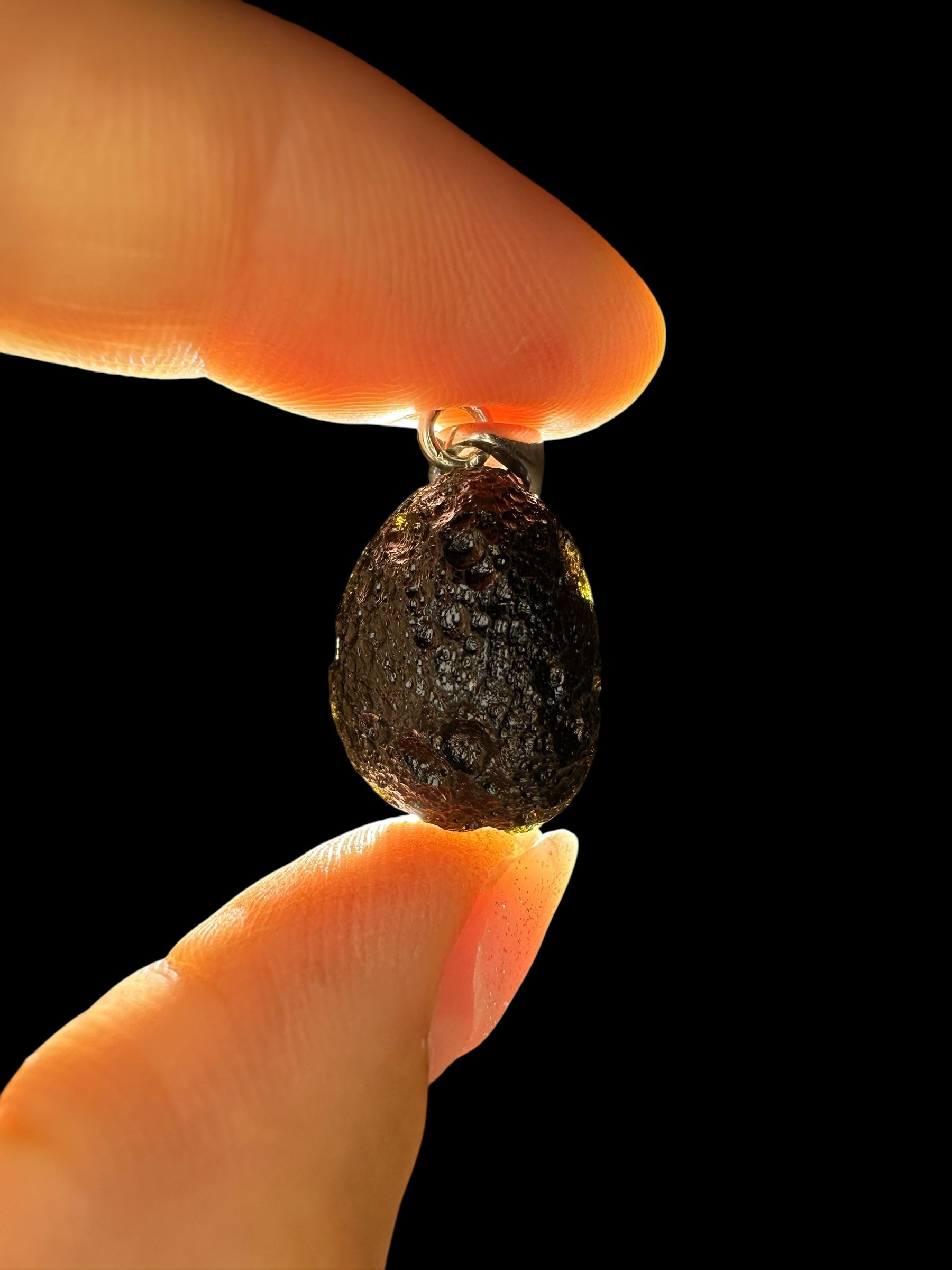 Silver indochinite pendant 4,7g - SP/I012
