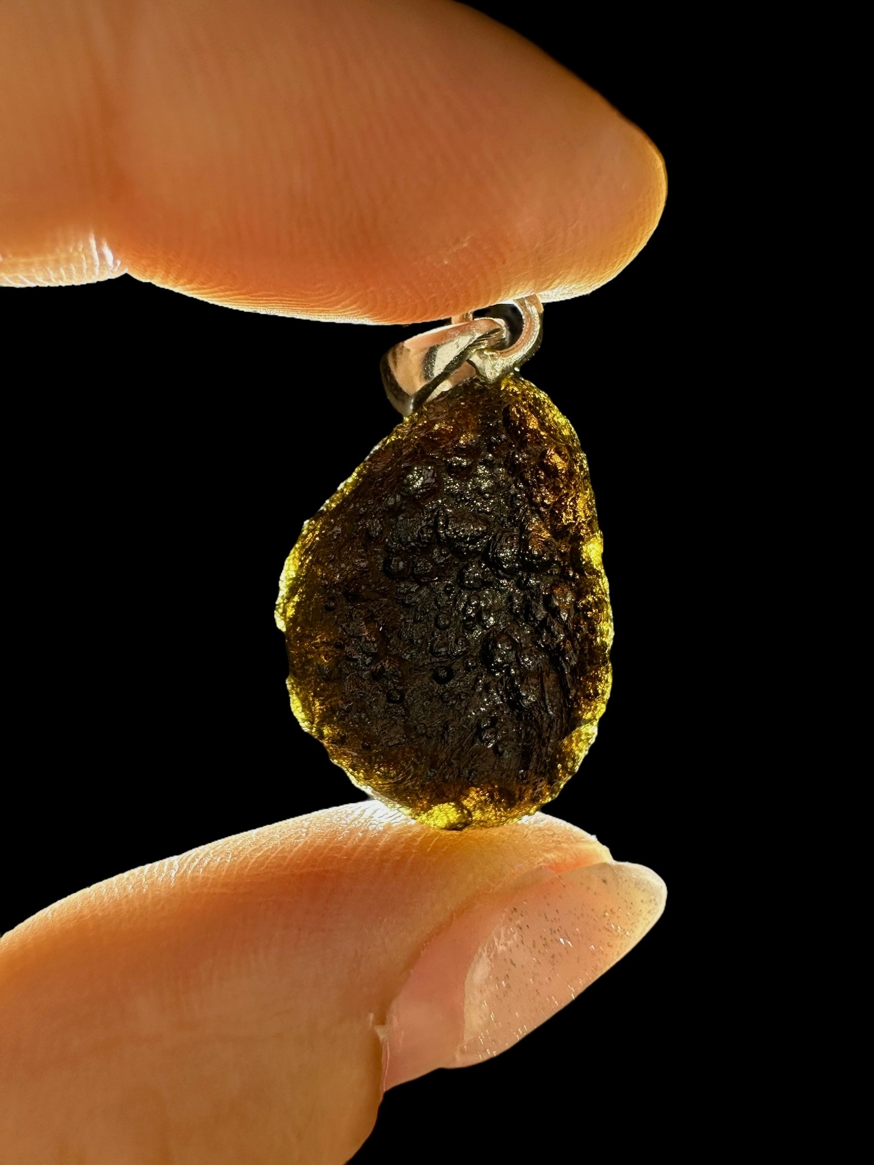 Silver indochinite pendant 3,5g - SP/I013