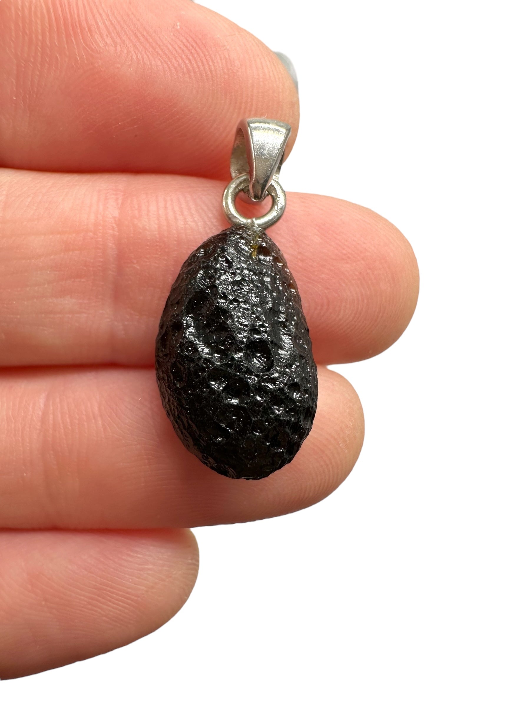 Silver indochinite pendant 1,7g - SP/I014