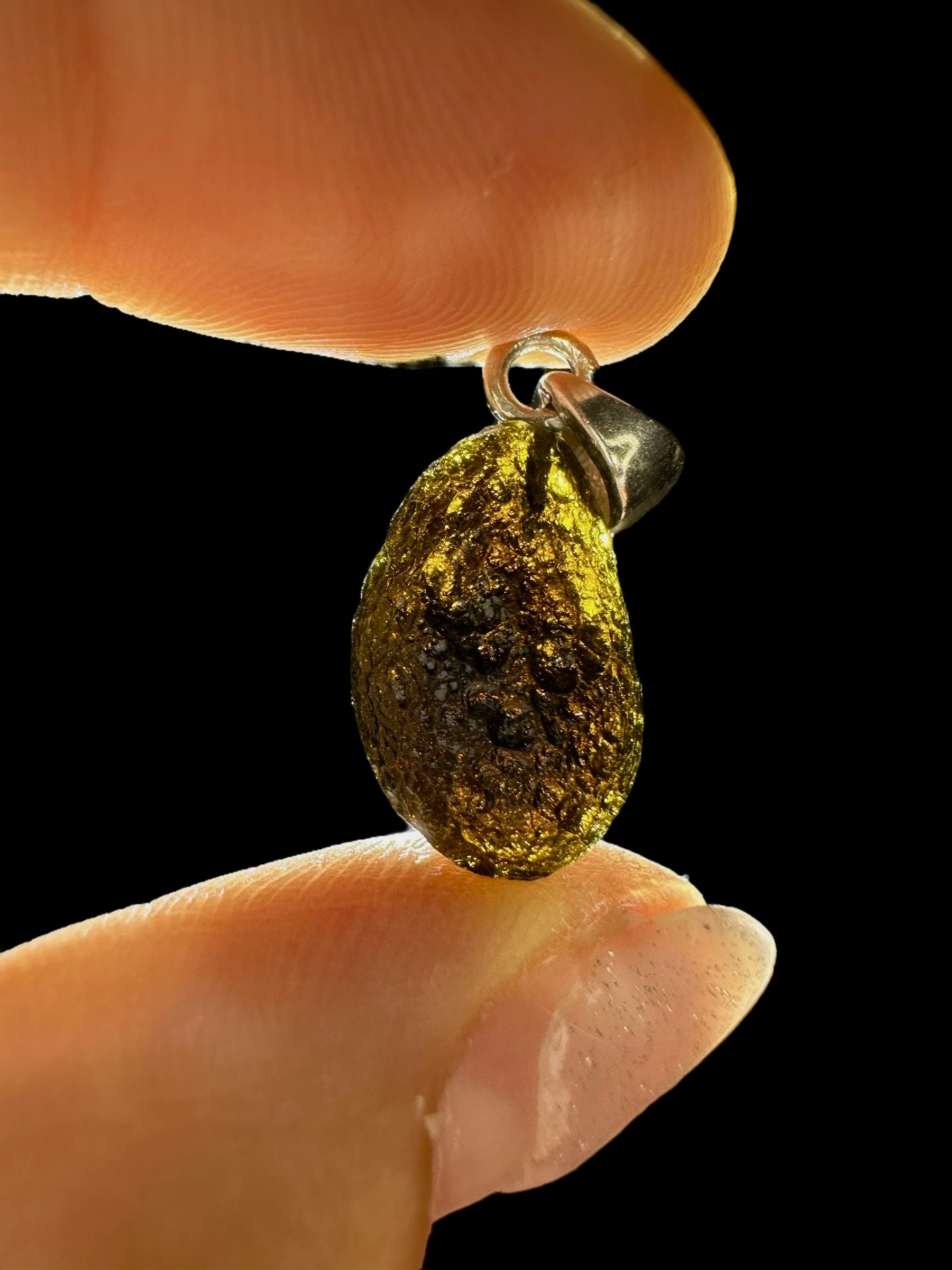 Silver indochinite pendant 1,7g - SP/I014